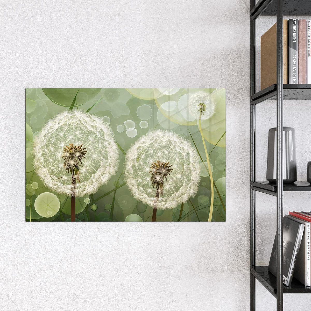 9 Größen – von 30 × 30 bis 120 × 90 cm – Magnettafel - Zwei Pusteblumen