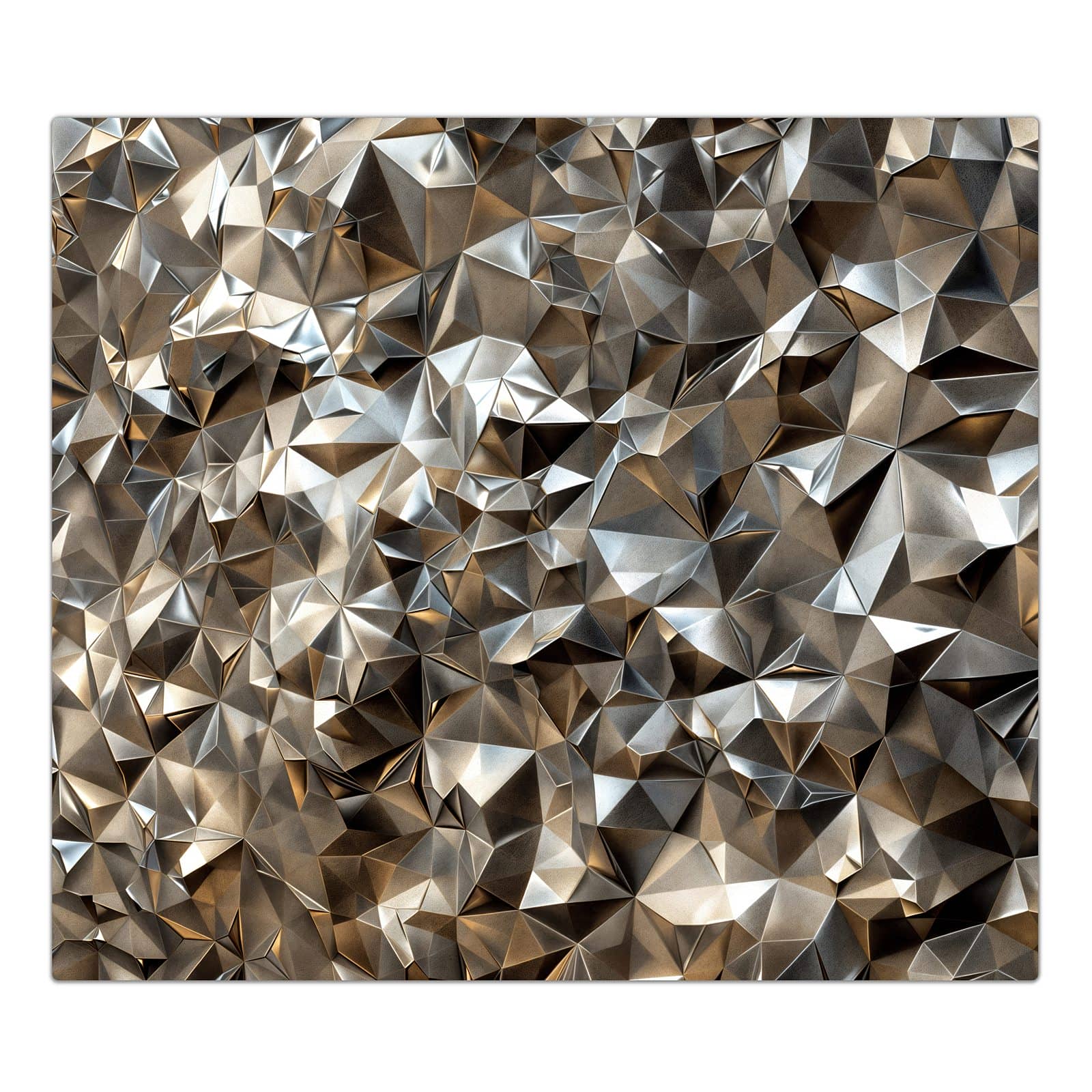 1-teilige Herdabdeckplatte für Induktion mit Geometrisches Muster-Motiv in der Frontansicht #grösse_1-Teilig (60x52cm)