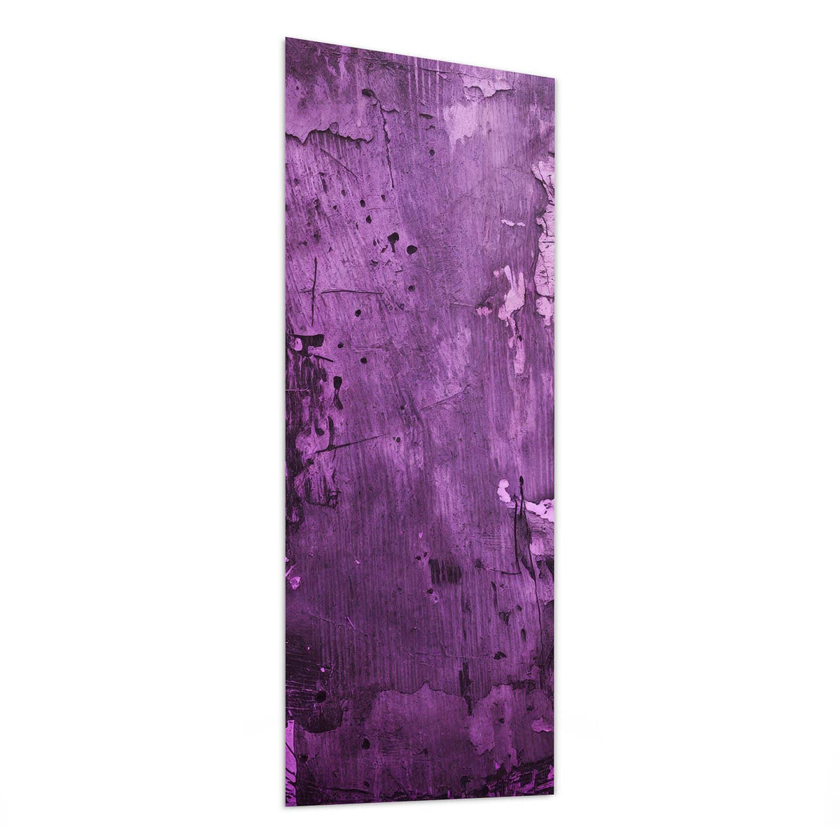 Glasbild Violetter Putz von der Seite, 4 mm Echtglas