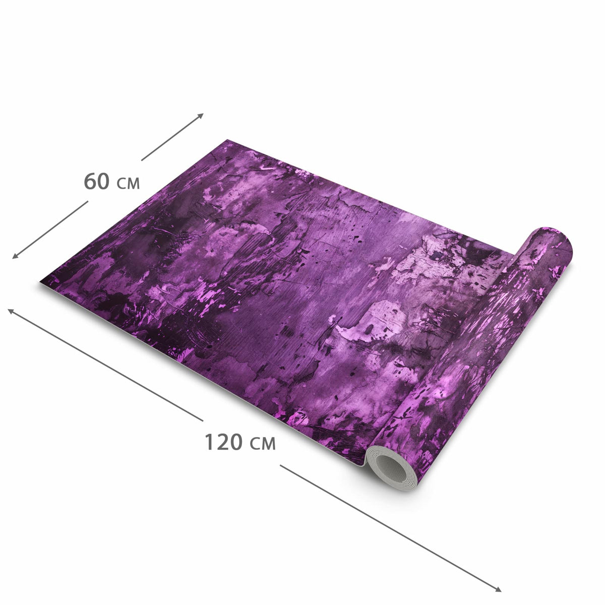 Fleckenresistenter waschbarer Teppich Küche mit Motiv Abstrakte Wand in der Grösse 60x90 cm