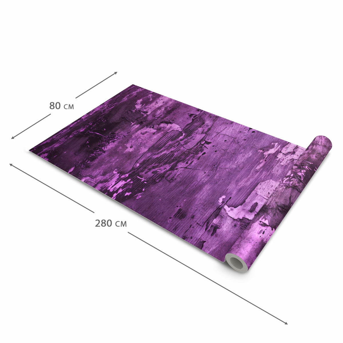 Dünner Küchenteppich mit Motiv Abstrakte Wand in der Grösse 60x90 cm - angenehme Haptik