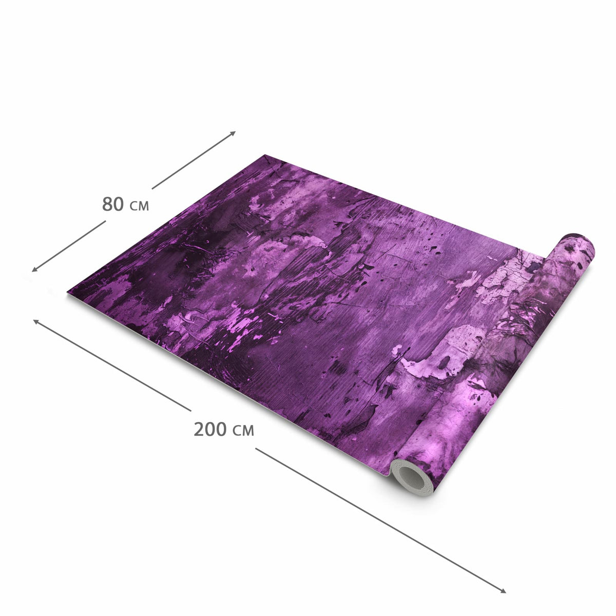 Rutschhemmender Läufer Eingangsbereich mit Motiv Abstrakte Wand in der Grösse 60x90 cm