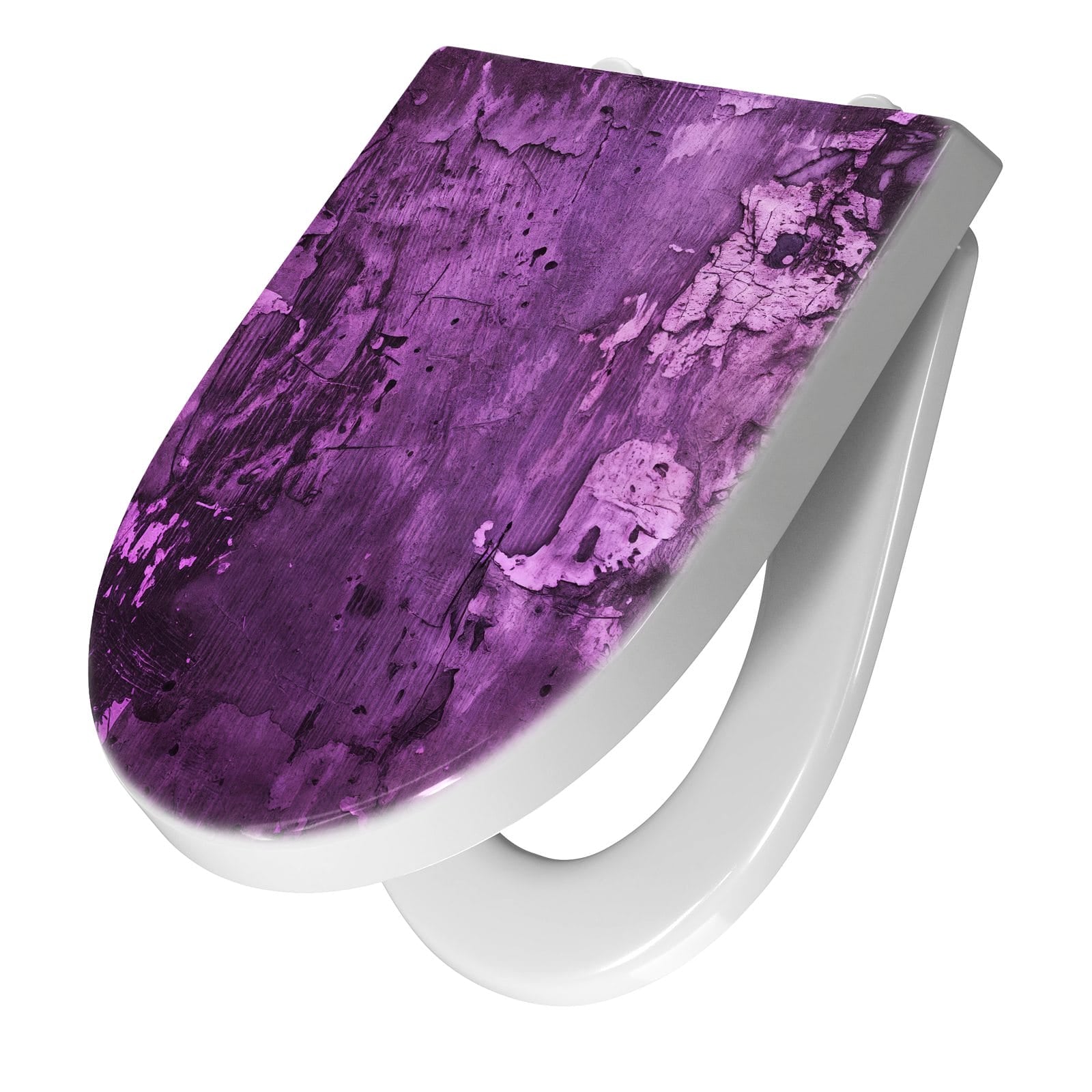 WC-Sitz mit Absenkautomatik Abstrakte Wand