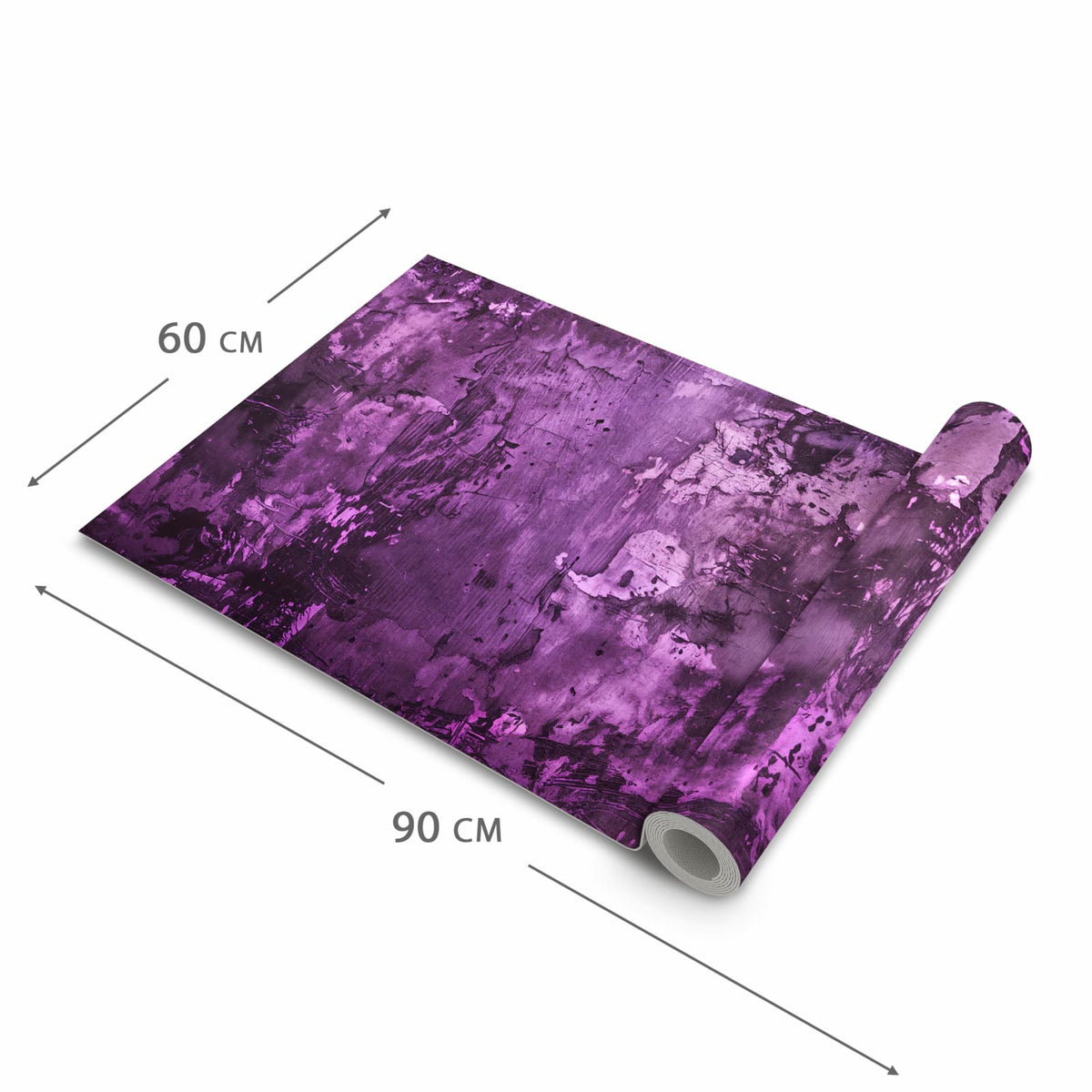 Komfortabler langer Teppich mit Motiv Abstrakte Wand in der Grösse 60x90 cm