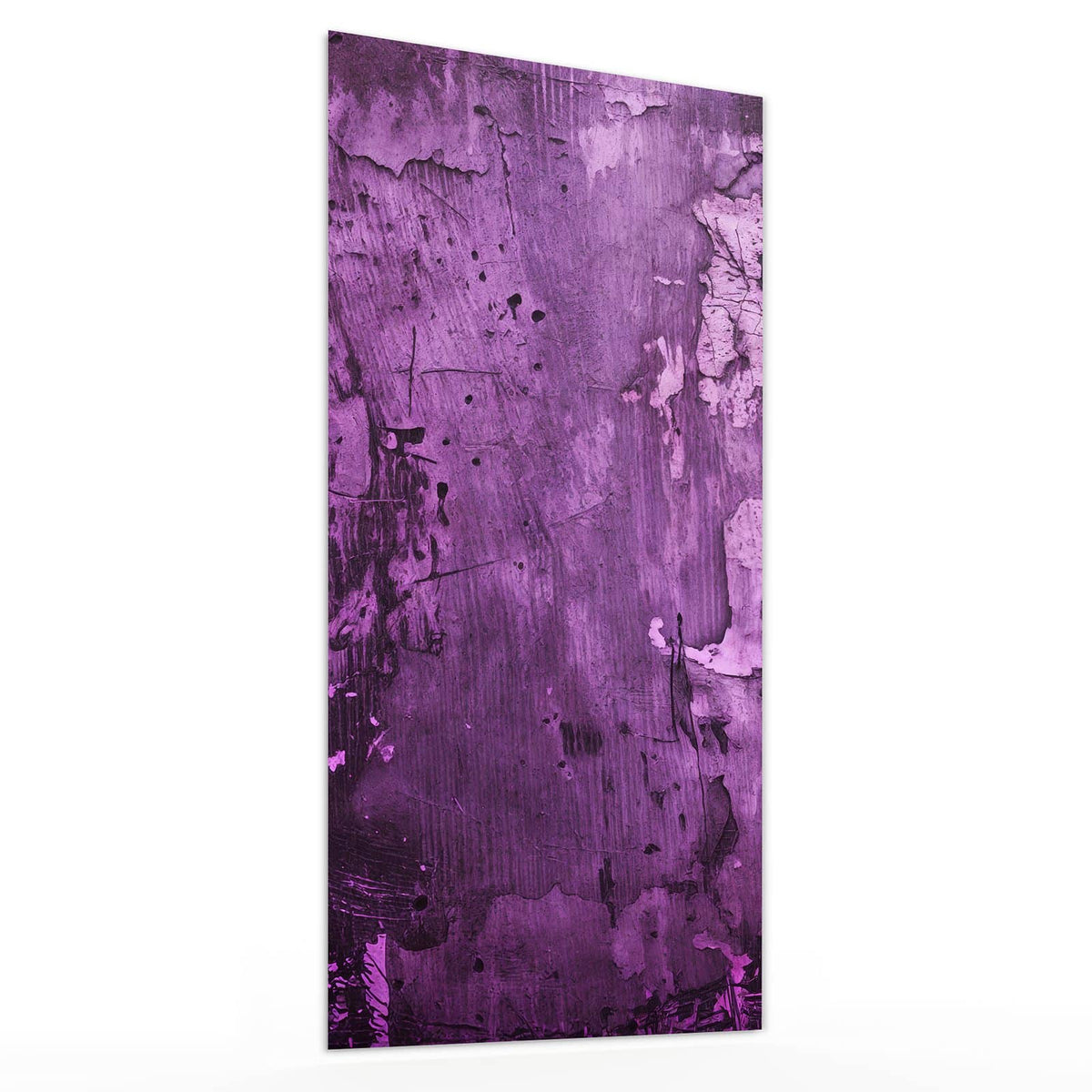 Glasbild Violetter Putz von der Seite, 4 mm Echtglas