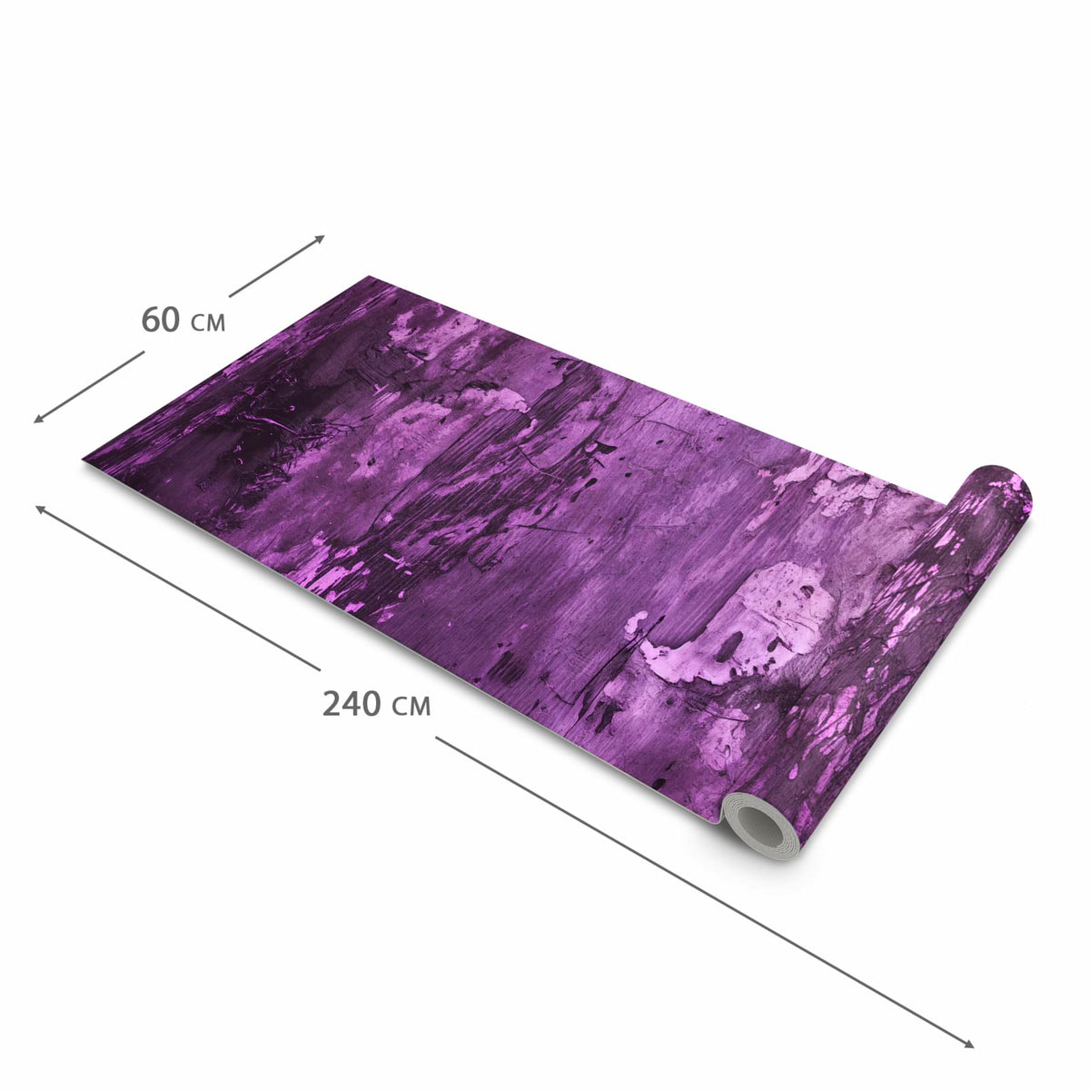 Langlebiger Teppichläufer für die Küche mit Motiv Abstrakte Wand in der Grösse 60x90 cm
