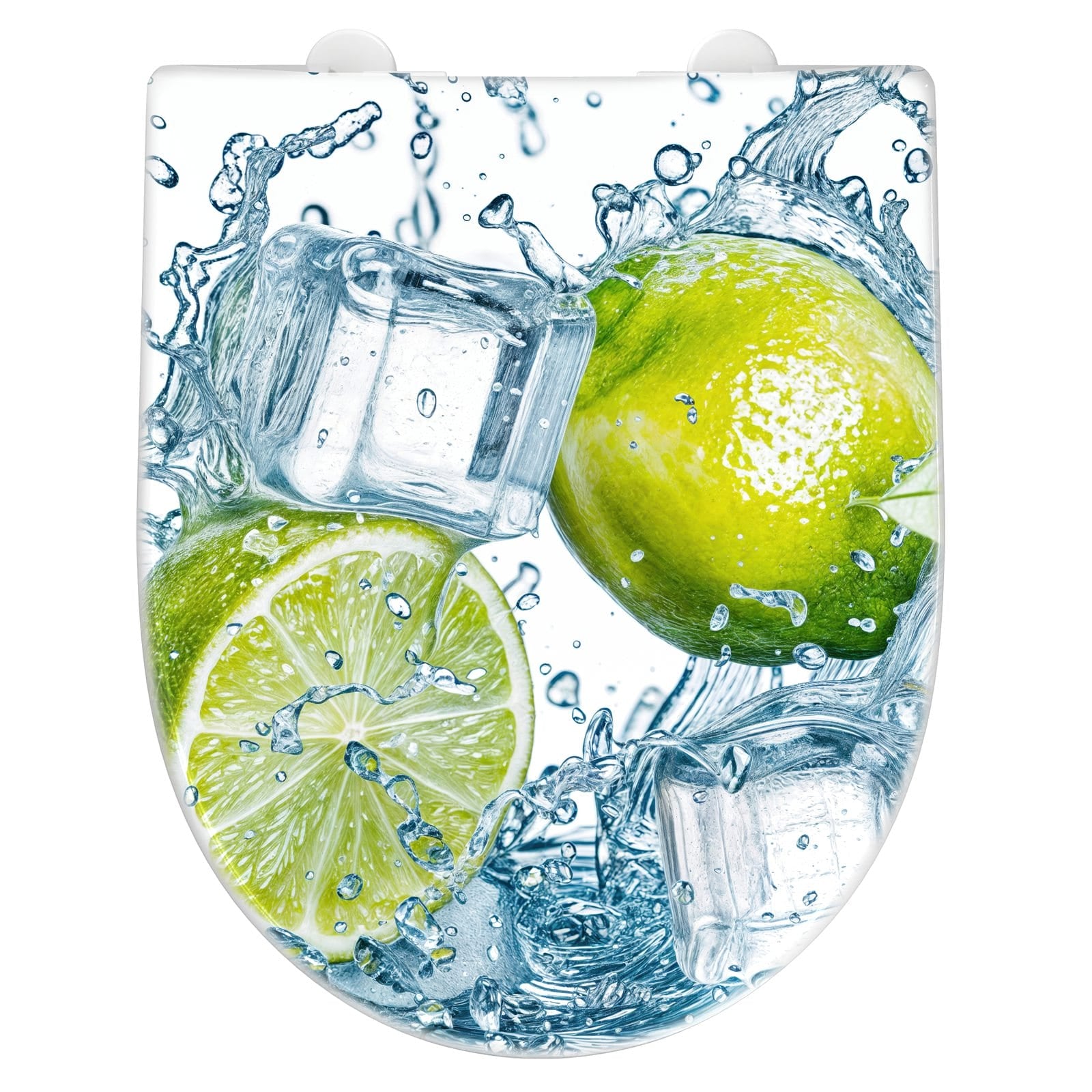 WC-Sitz mit Absenkautomatik Limetten Splashing