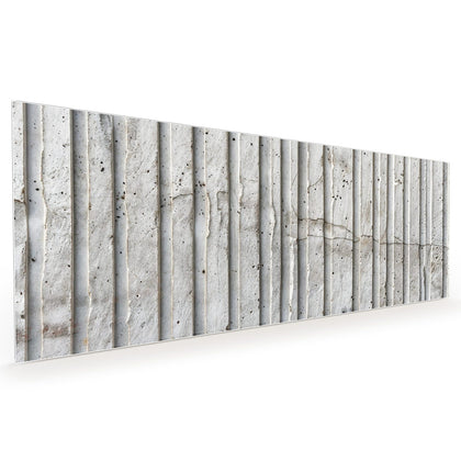 Küchenrückwand mit dem Motiv Geriffelter Beton