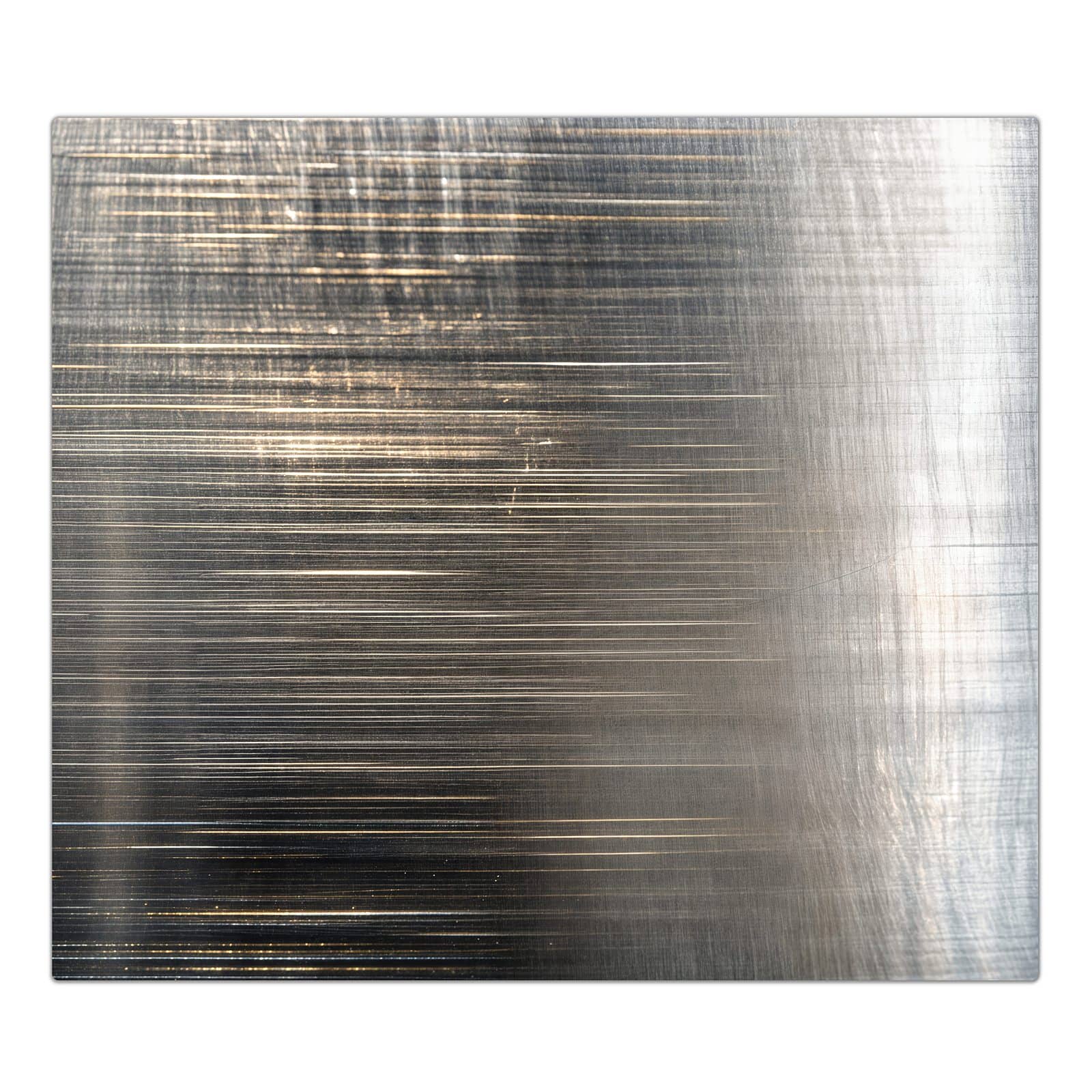 1-teilige Glasplatte für Herd mit Gekratzte Textur-Motiv in der Frontansicht #grösse_1-Teilig (60x52cm)