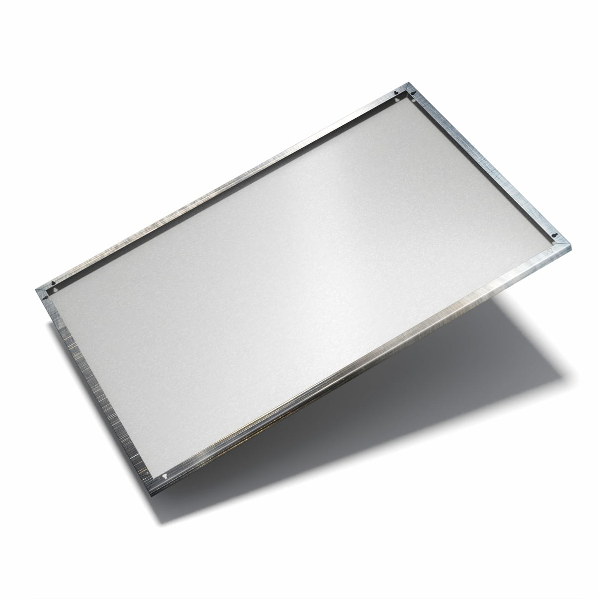 Nur 7 mm – liegt eng an der Wand – Metall Magnettafel - Gebürstetes Metall