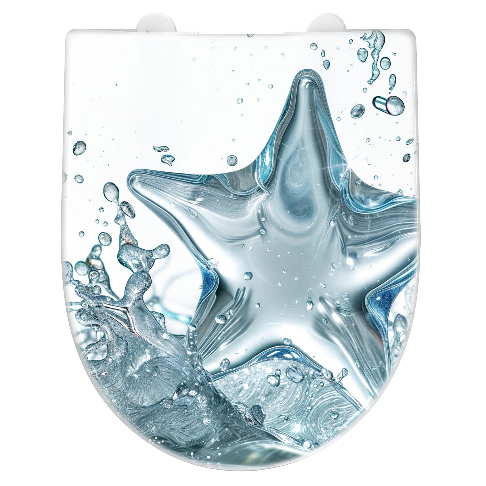 WC-Sitz mit Absenkautomatik Sternspritzer