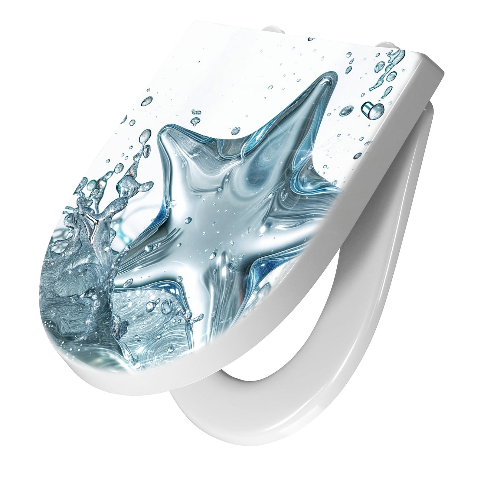 WC-Sitz mit Absenkautomatik Sternspritzer