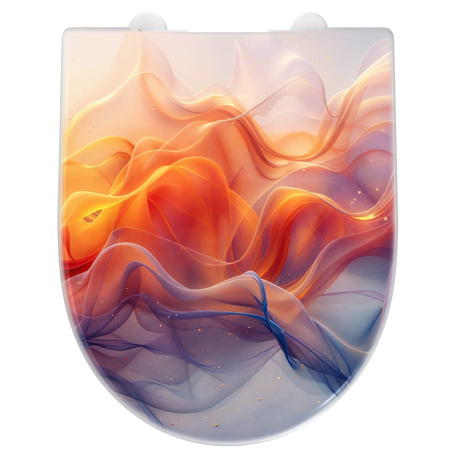 WC-Sitz mit Absenkautomatik Farbwirbel