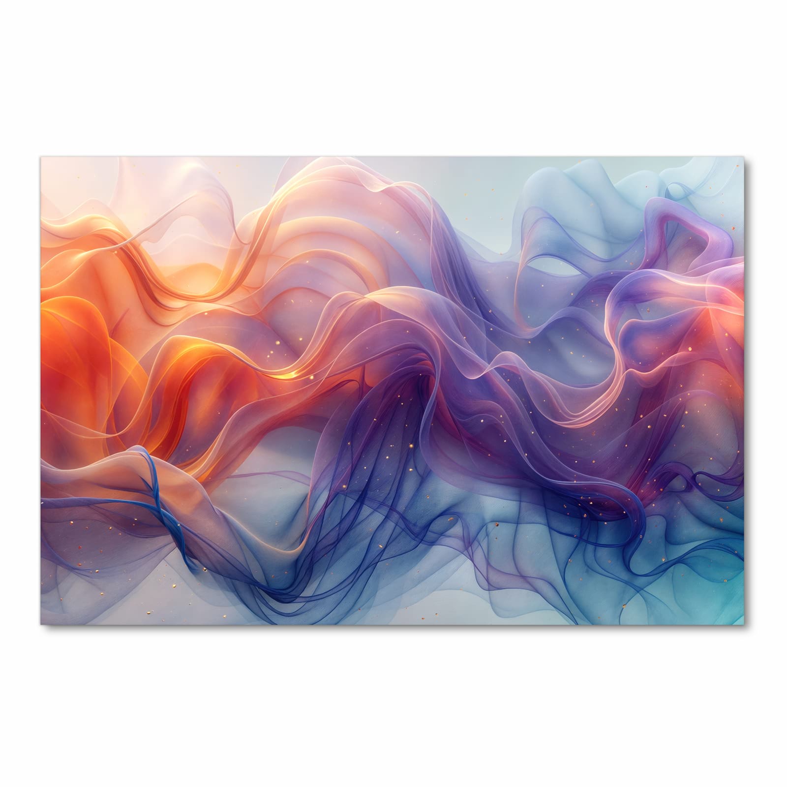 Pflegeleichter waschbarer Küchenläufer mit Motiv Farbwirbel in Frontansicht