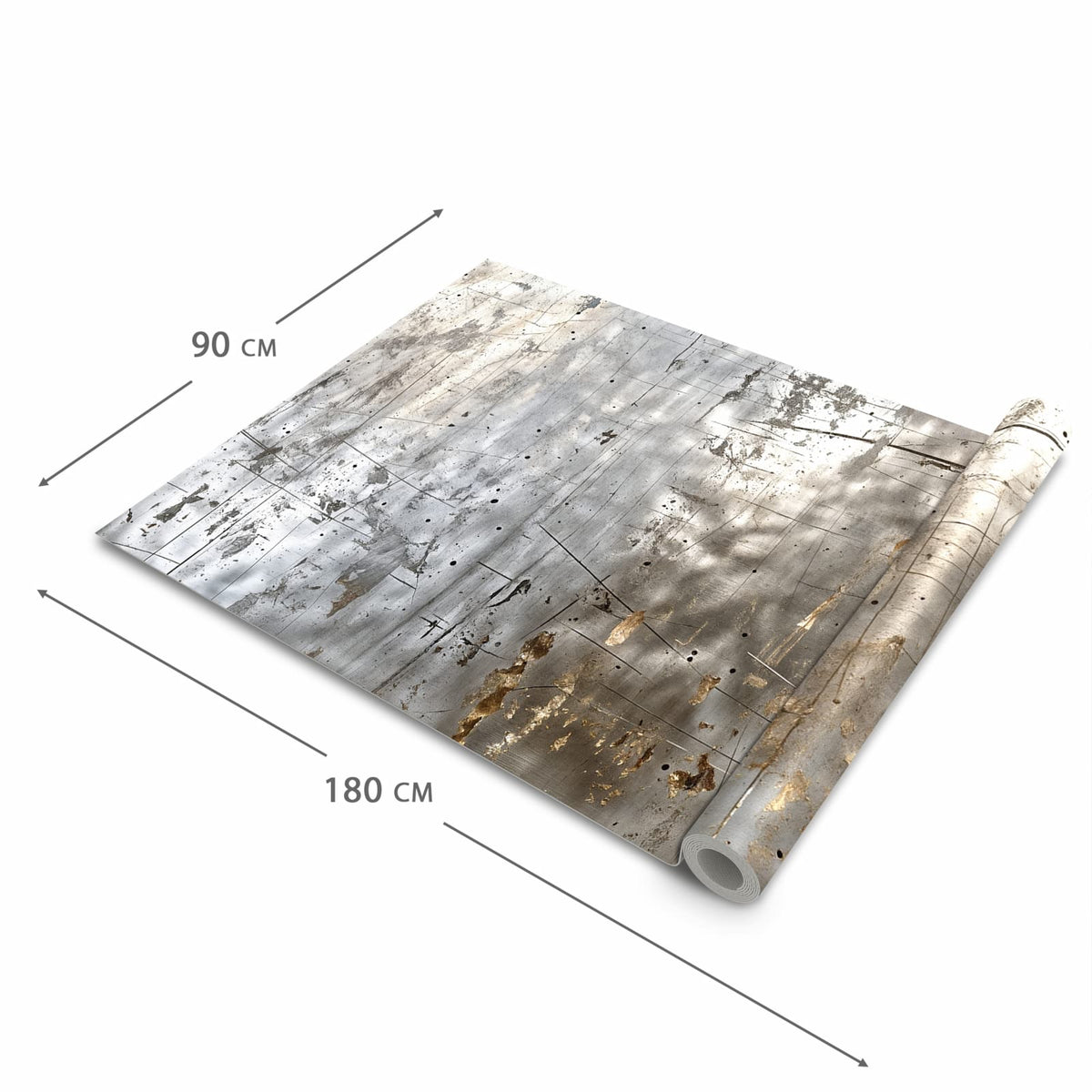 Geräuschdämpfender Küchenteppich mit Motiv Struktur von Abstrakte in der Grösse 60x150 cm