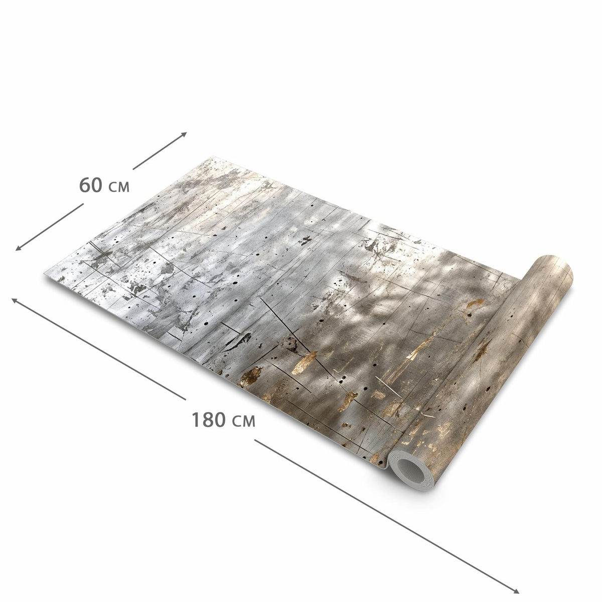 Rutschfester Läufer für Flur mit Motiv Struktur von Abstrakte in der Grösse 60x150 cm