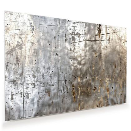Wandbild mit dem Motiv Goldspuren auf Silber