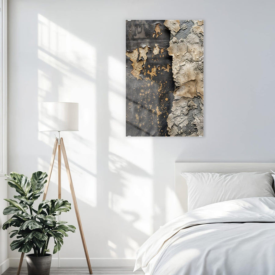 Maße Wandbild - Bröckelnder Putz - Hochformat