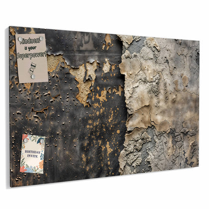 Metall Magnettafel mit dem Motiv Bröckelnder Putz
