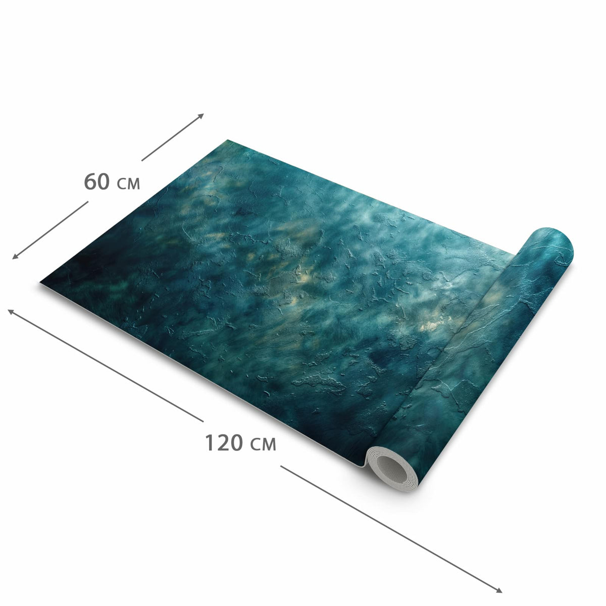 Rutschfester Küchenläufer mit Motiv Texturierte Wand in der Grösse 60x120 cm