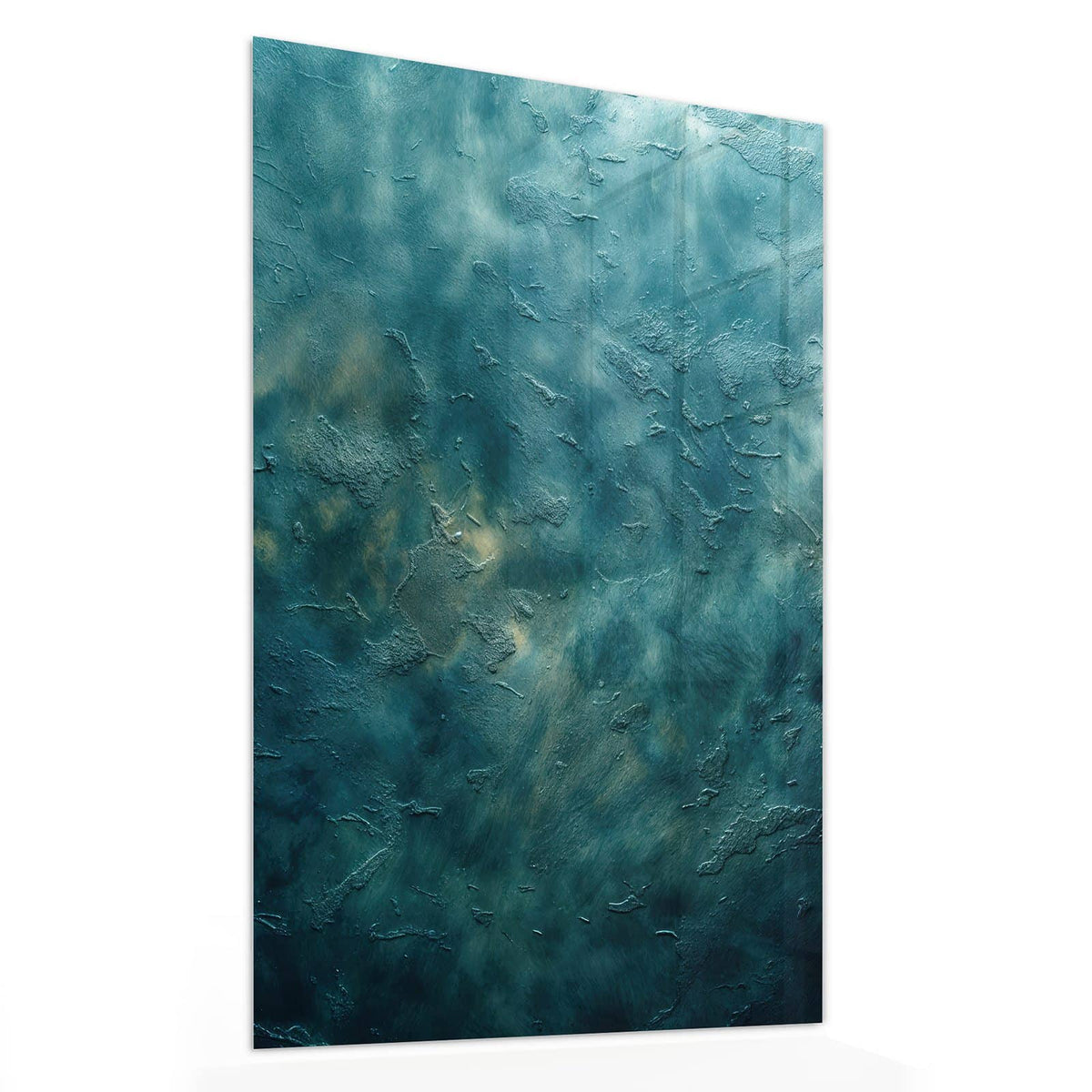 11 Größen – von 30 × 60 bis 60 × 150 cm – Wandbild - Türkise Tiefe - Hochformat