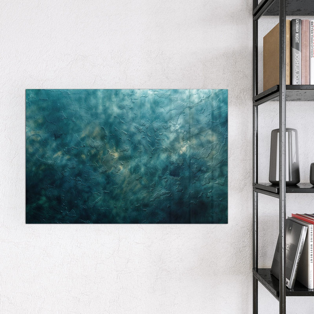 9 Größen – von 30 × 30 bis 120 × 90 cm – Magnettafel - Türkise Tiefe