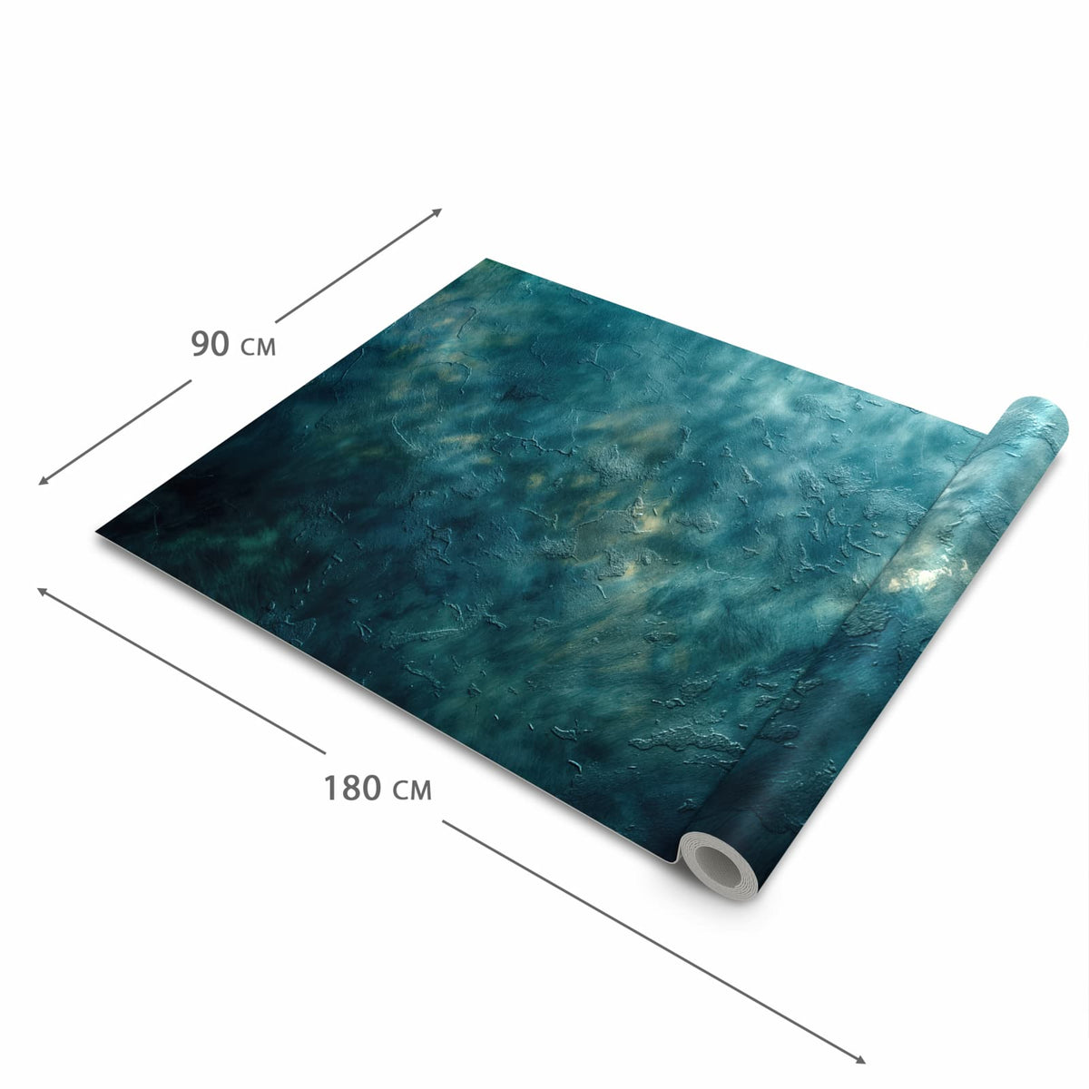 UV-beständiger Küchenteppich mit Motiv Texturierte Wand in der Grösse 60x120 cm