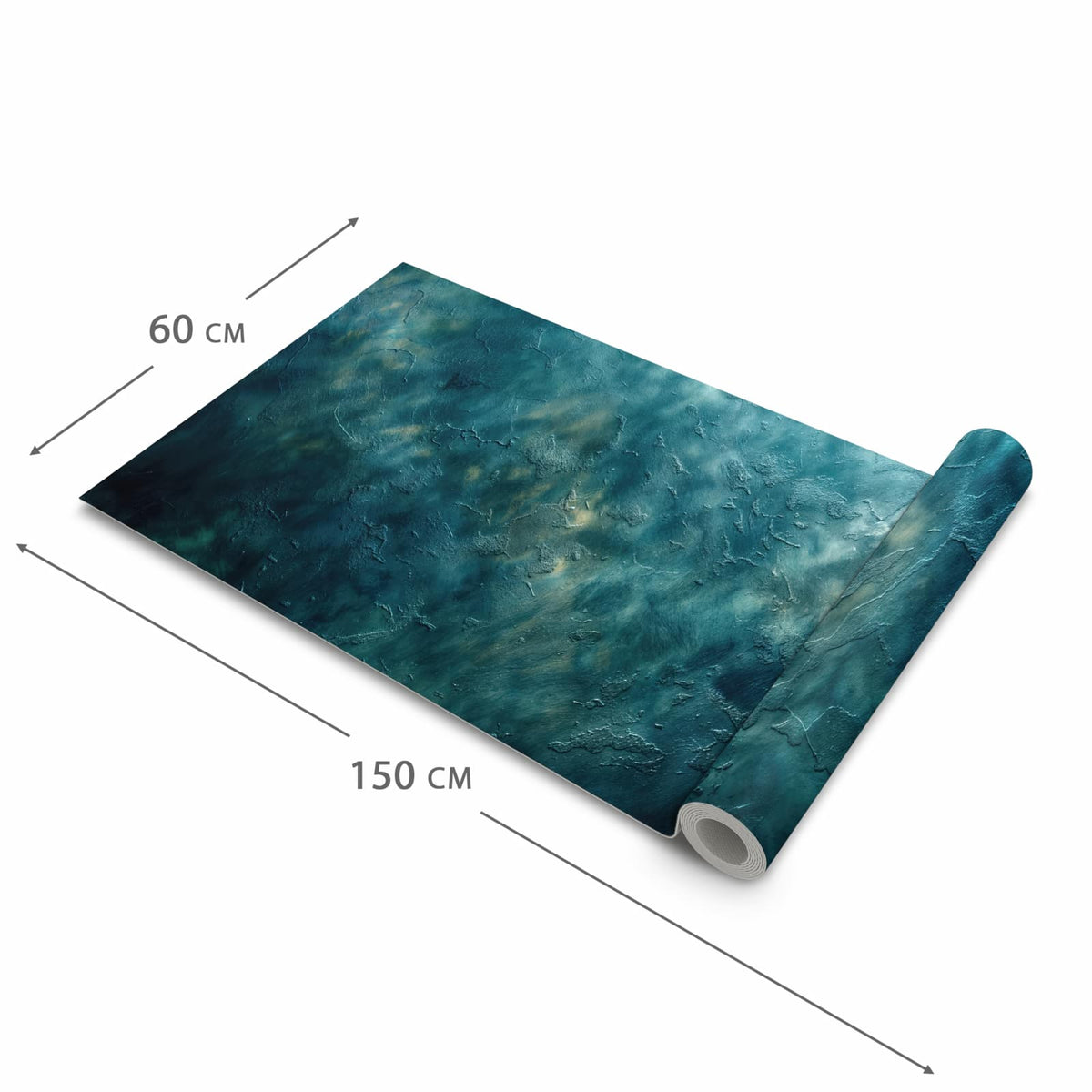 Feuchtigkeitsresistenter moderner Küchenläufer mit Motiv Texturierte Wand in der Grösse 60x120 cm