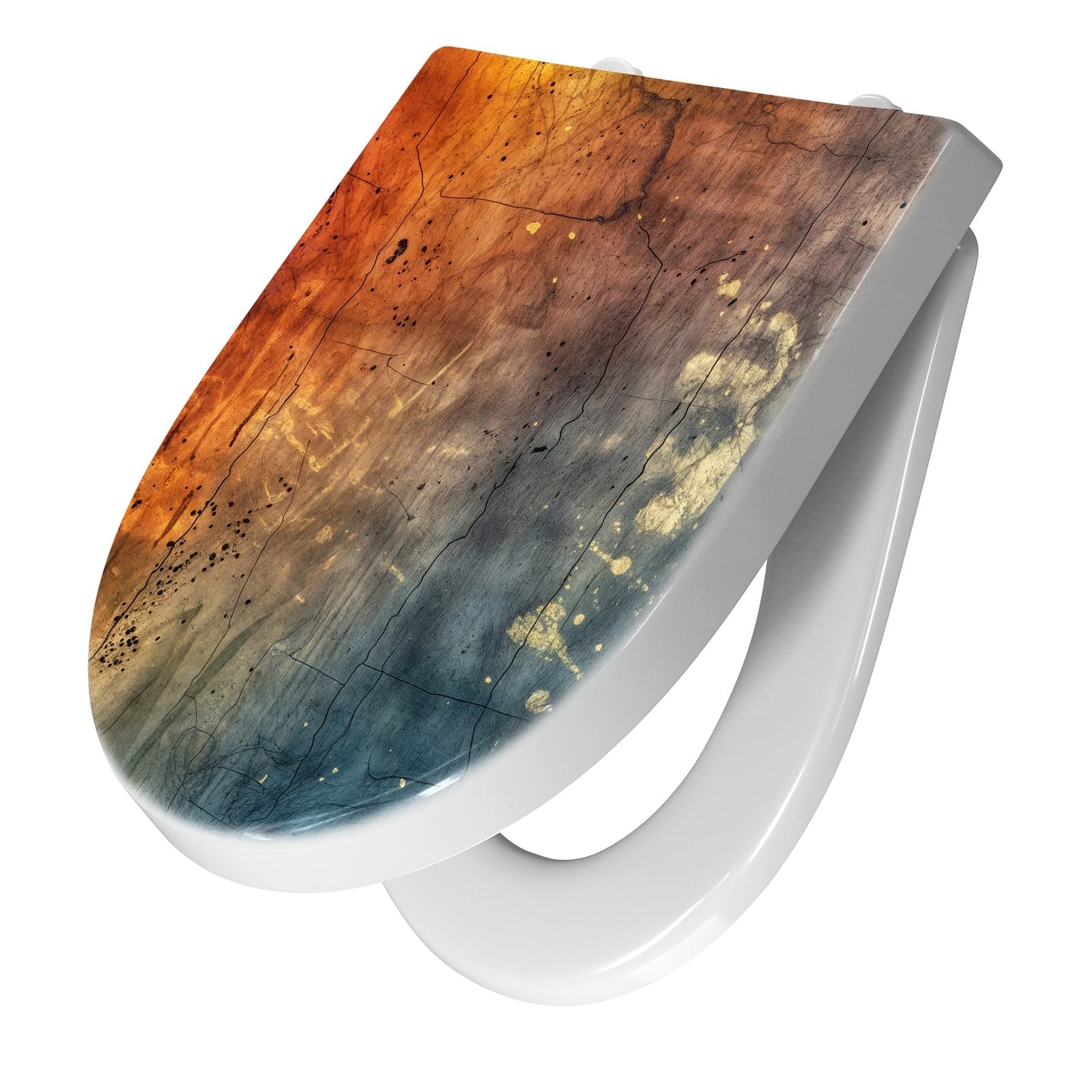 WC-Sitz mit Absenkautomatik Abstrakte Farbkarte