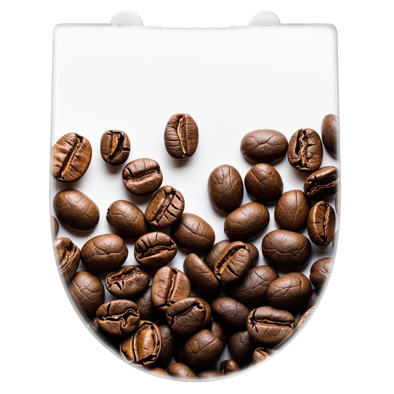 WC-Sitz mit Absenkautomatik Warme Kaffeebohnen