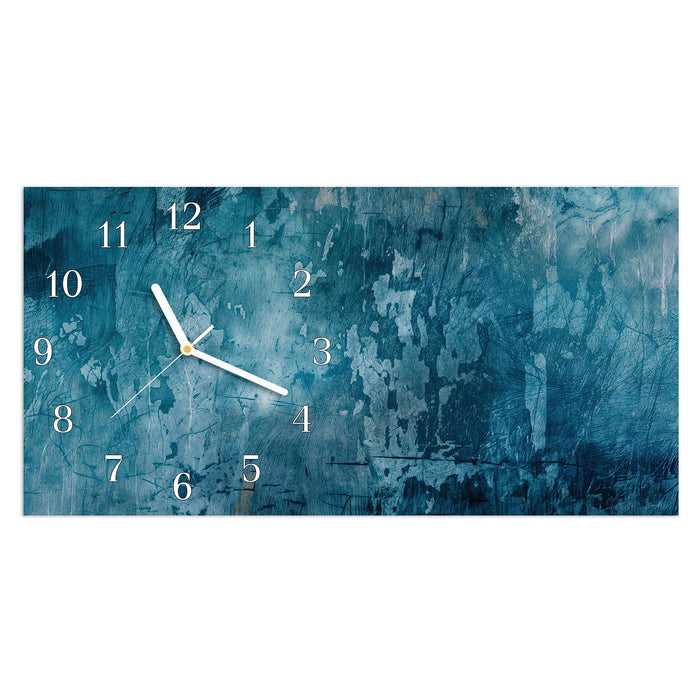 Wanduhr Abstrakte & Textur aus Glas – Querformat 60 × 30 cm mit Ziffernblatt Klassisch