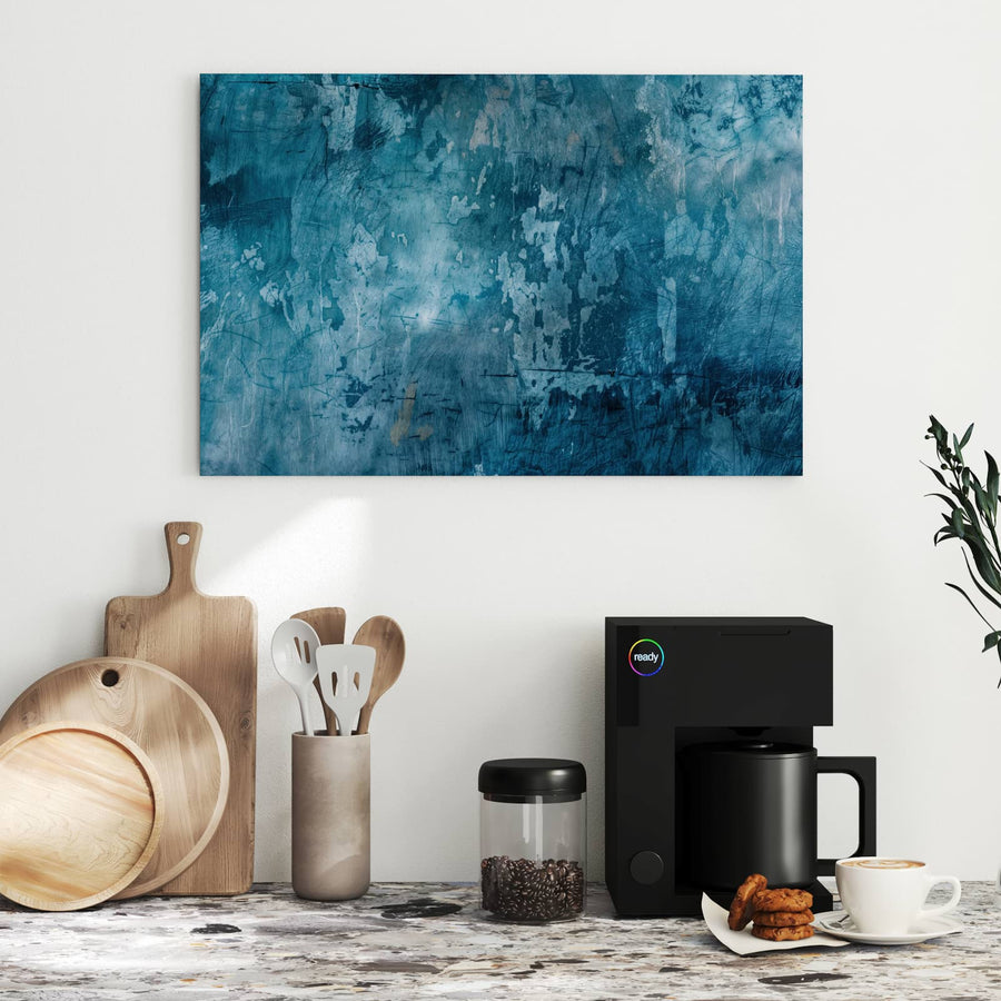 Maße Metall Magnettafel - Abblätterndes Blau