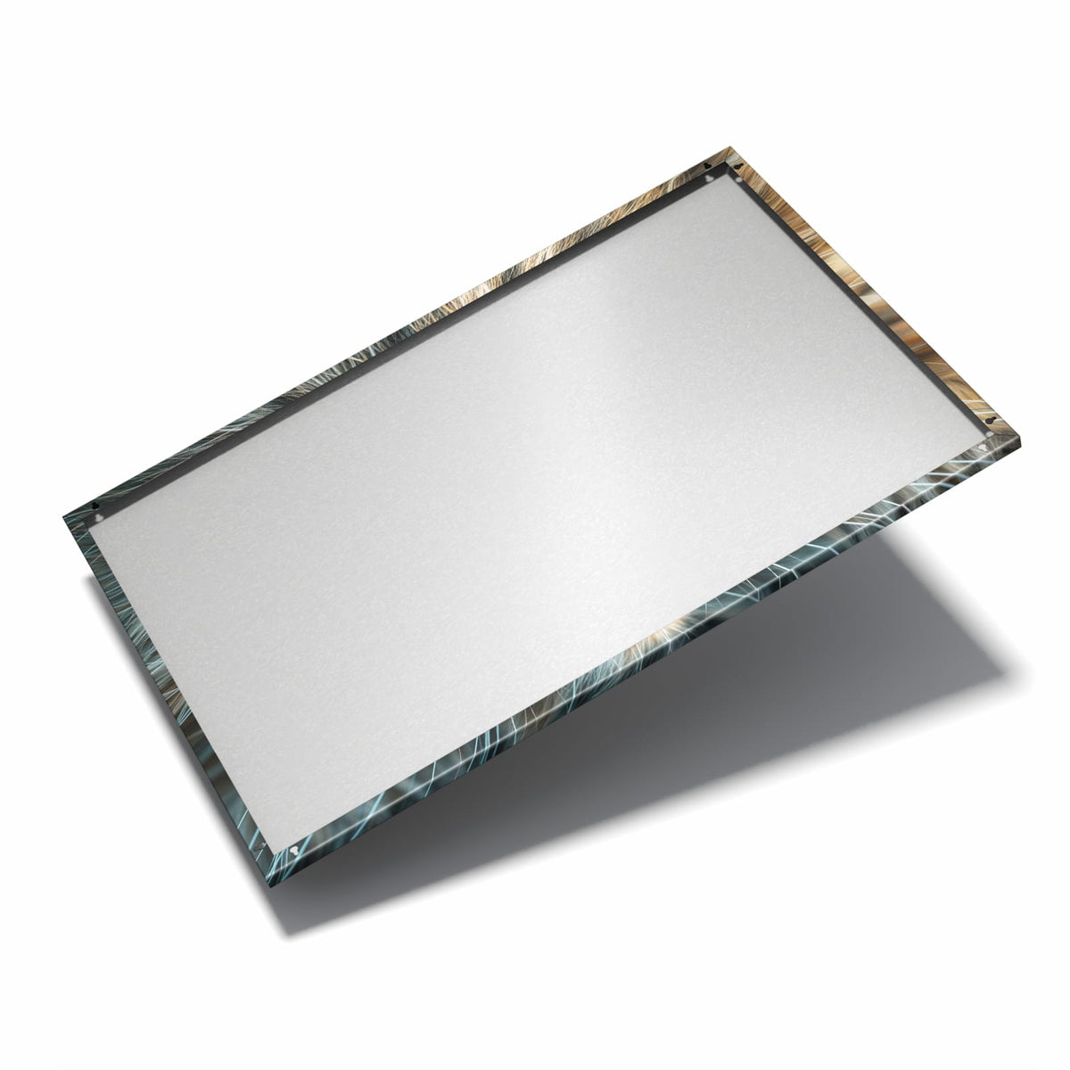 Nur 7 mm – liegt eng an der Wand – Metall Magnettafel - Getigerte Katze
