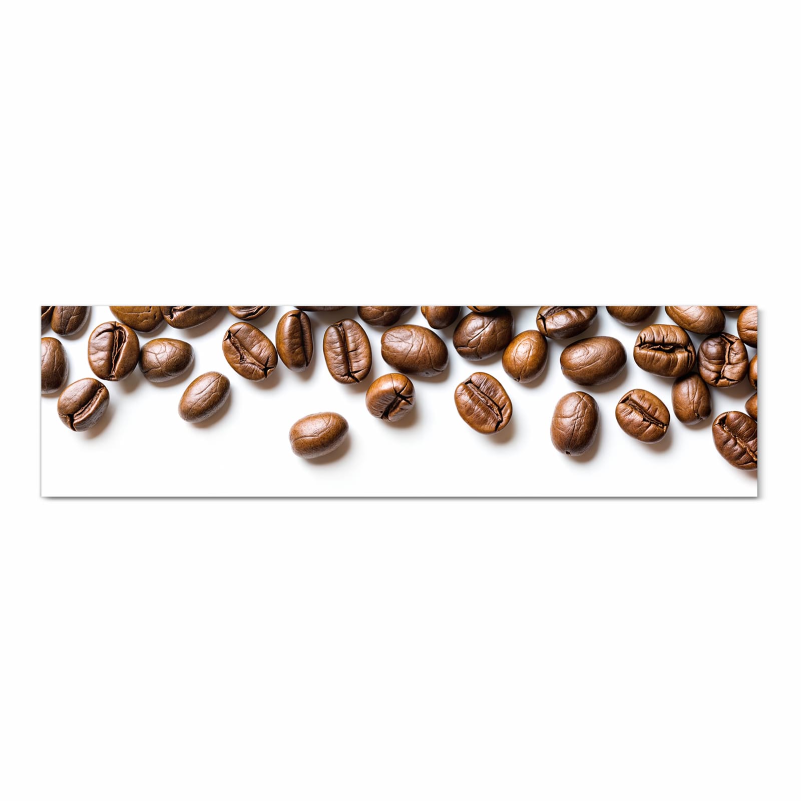 Hygienischer rutschfester Küchenläufer mit Motiv Verträumte Kaffeebohnen in Frontansicht