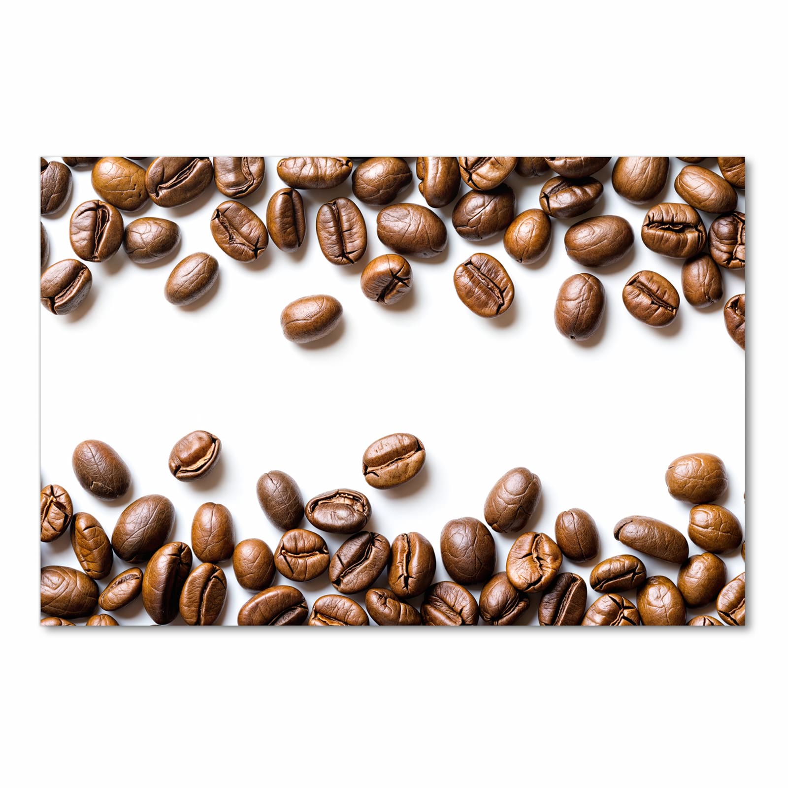 Rutschfester Küchenläufer mit Motiv Verträumte Kaffeebohnen in Frontansicht für sicheren Stand