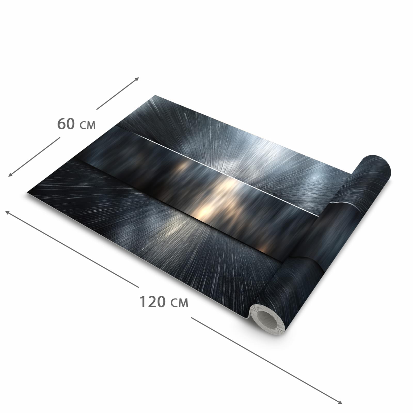 Formstabiler Küchenläufer mit Motiv Energieblitz in der Grösse 80x280 cm