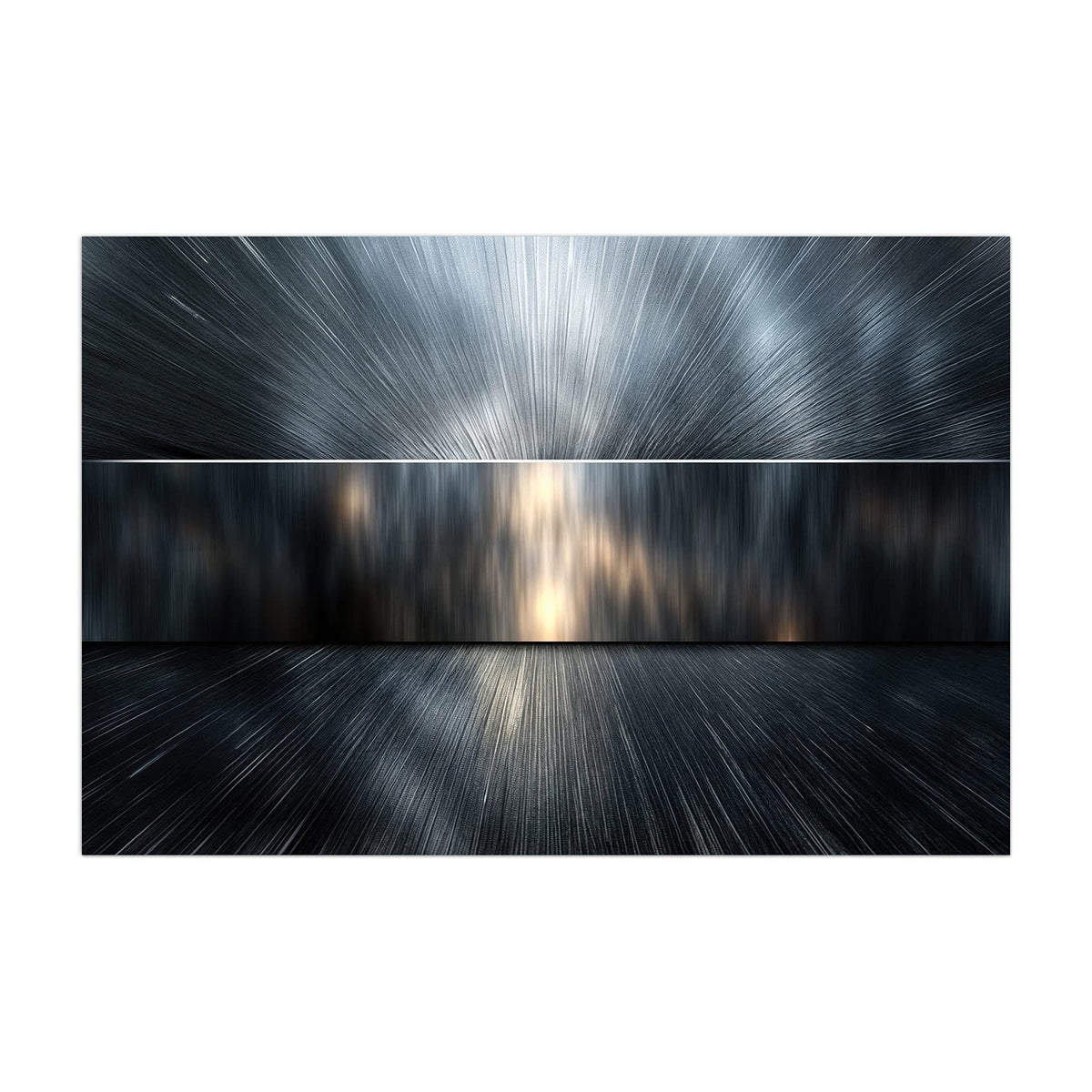 Küchenrückwand aus Glas Silberne Lichtstrahlen im Hochformat, Motiv bildfüllend von vorn