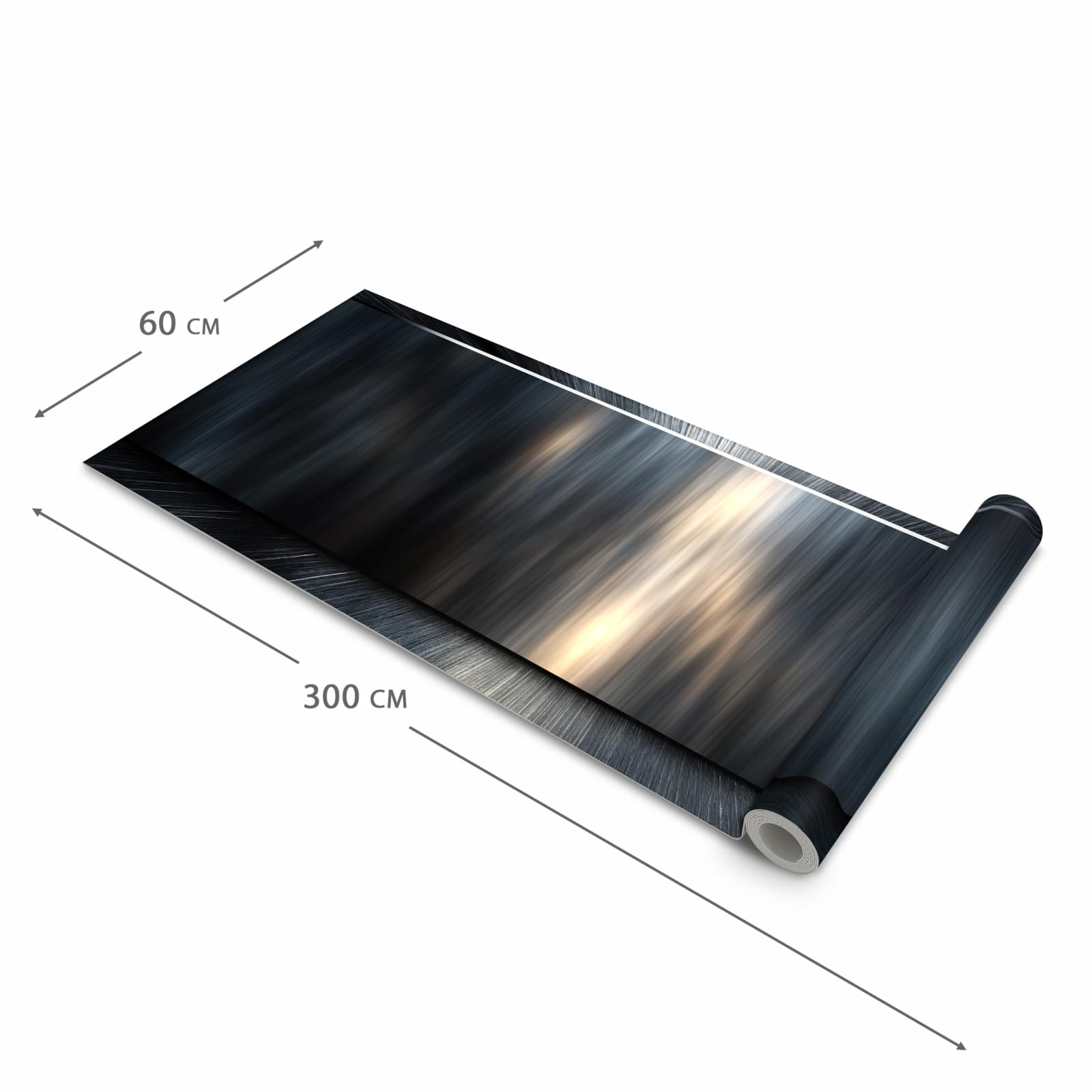 UV-beständiger Küchenläufer mit Motiv Energieblitz in der Grösse 80x300 cm