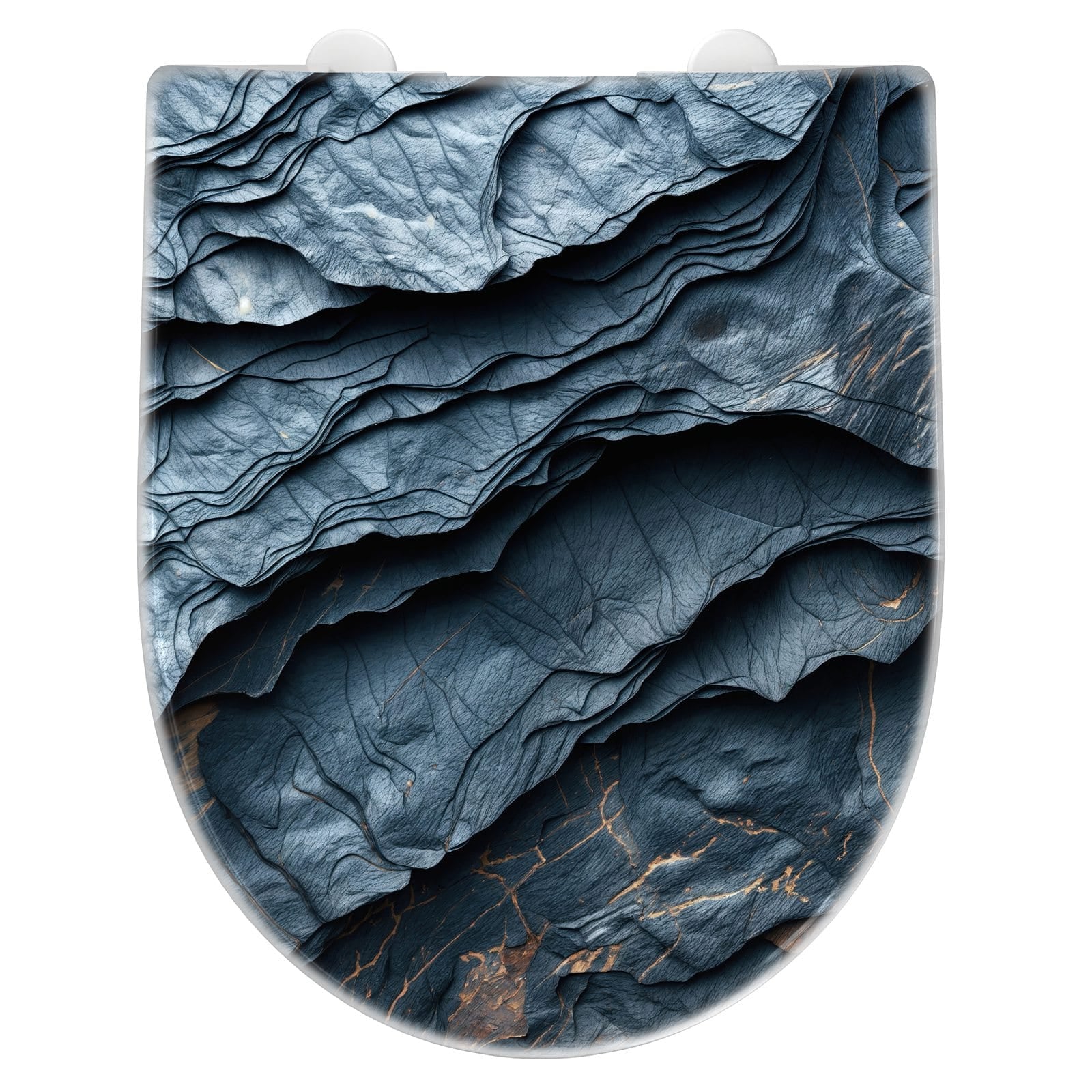 WC-Sitz mit Absenkautomatik Gefaltete Texturen