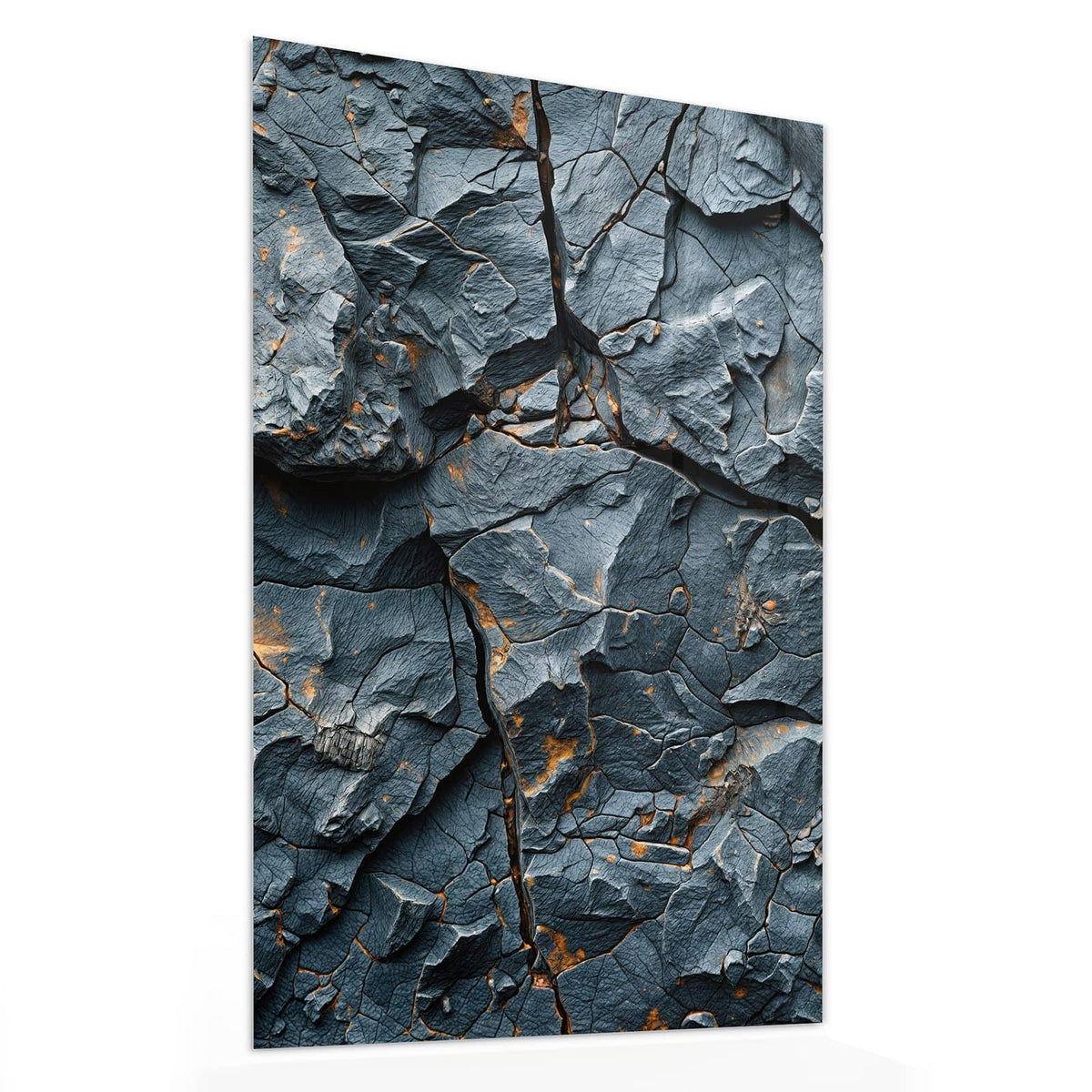 11 Größen – von 30 × 60 bis 60 × 150 cm – Wandbild - Zerklüfteter Fels - Hochformat