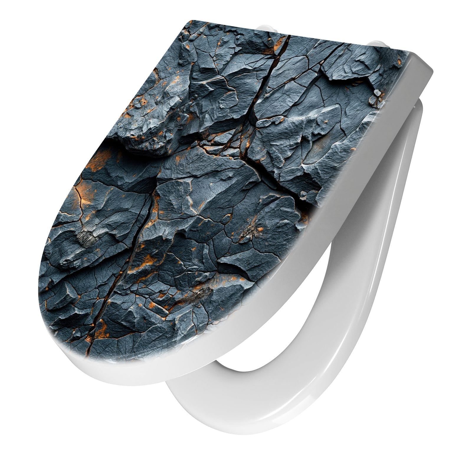 WC-Sitz mit Absenkautomatik Gesteinsformation