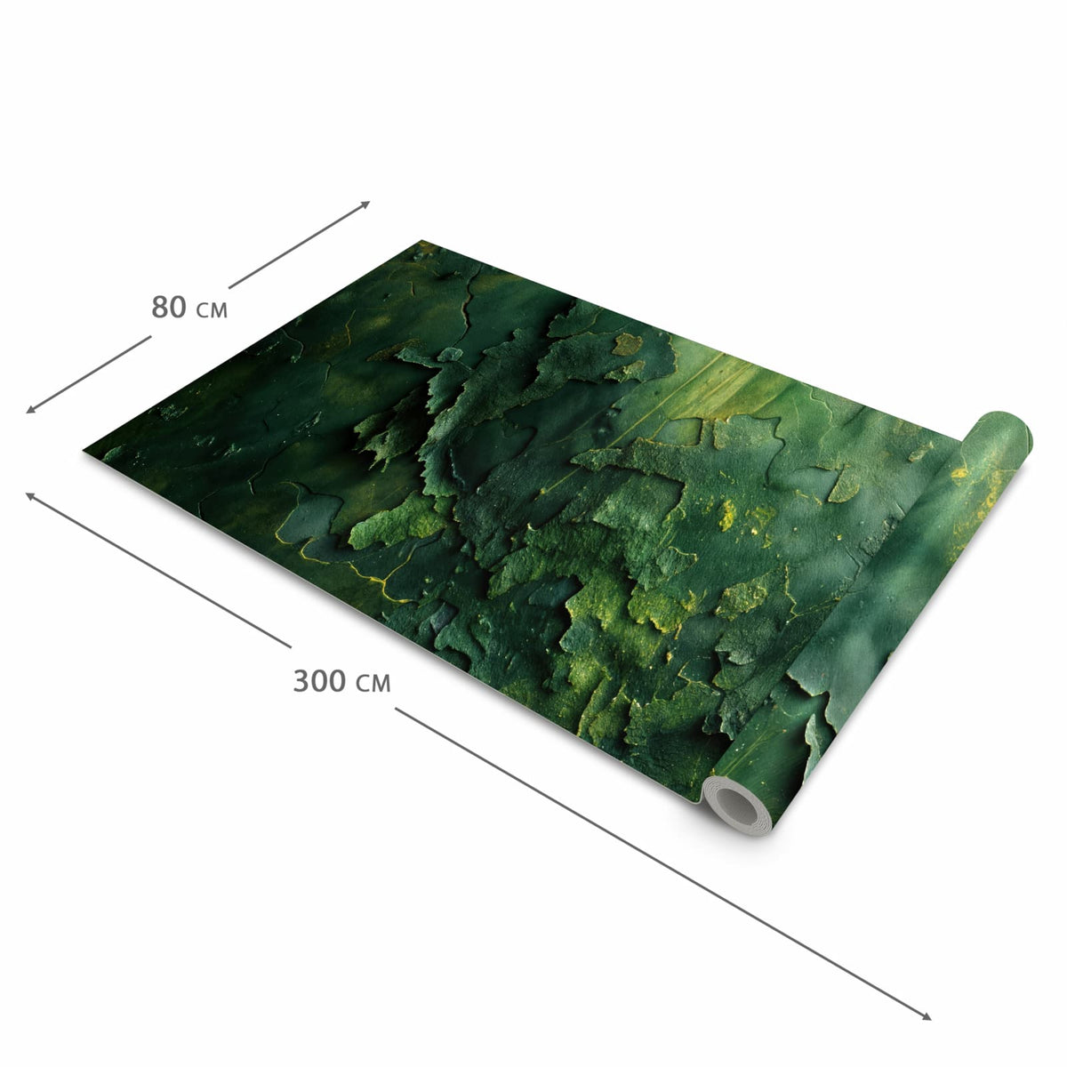 Geräuschdämpfender waschbarer Küchenteppich mit Motiv Oberfläche von Verwitterte in der Größe 80x200 cm