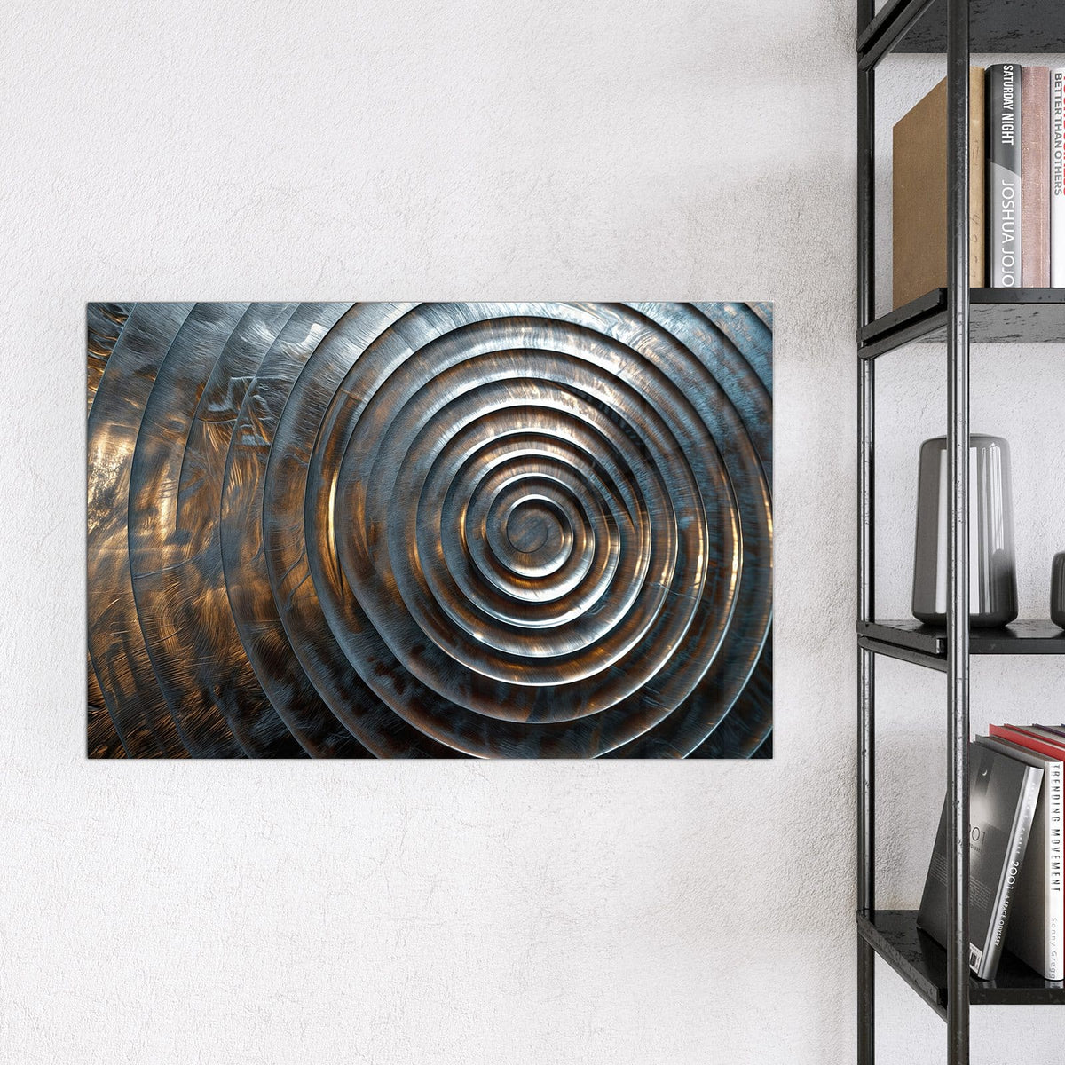 9 Größen – von 30 × 30 bis 120 × 90 cm – Magnettafel - Metallringe