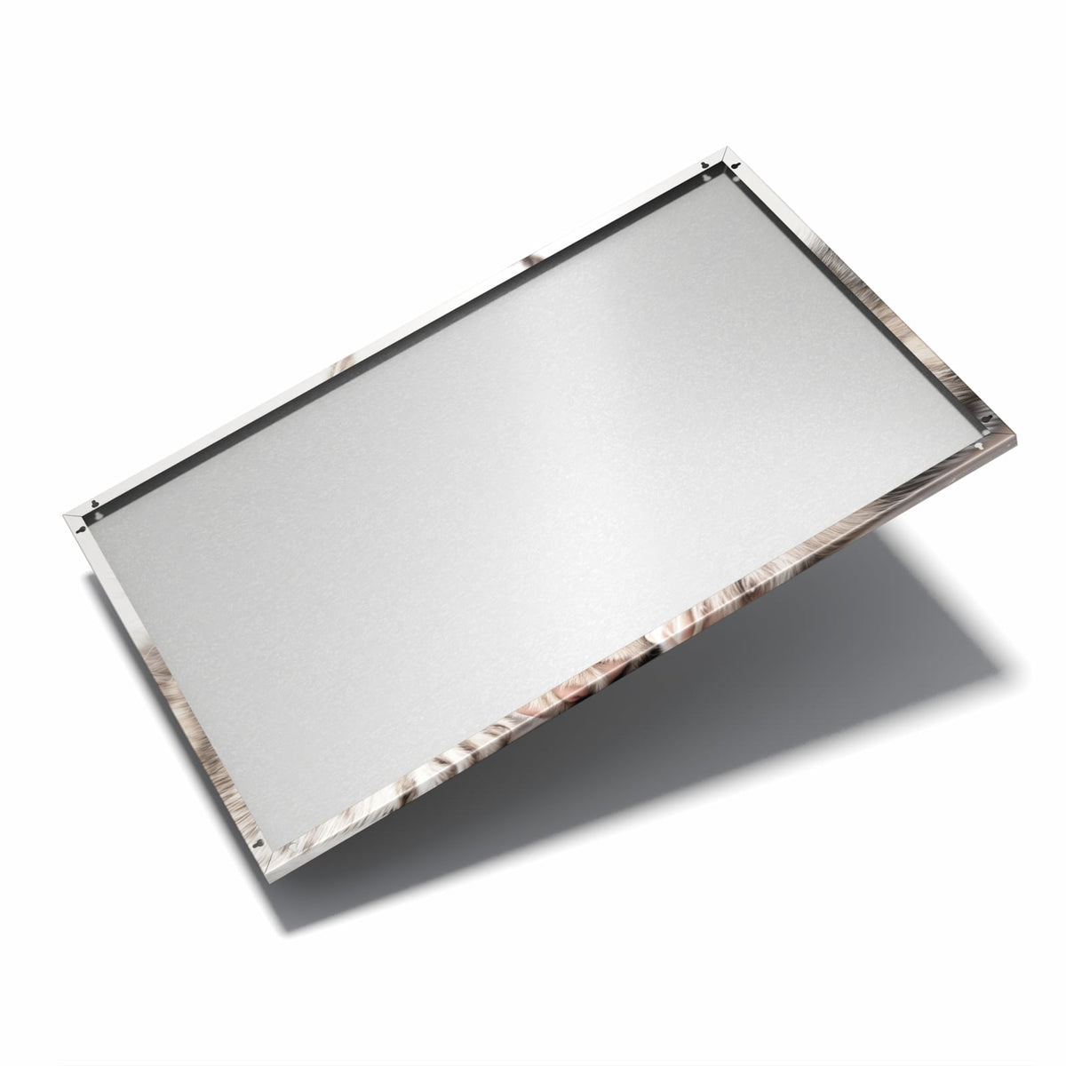Nur 7 mm – liegt eng an der Wand – Metall Magnettafel - Husky und Kätzchen