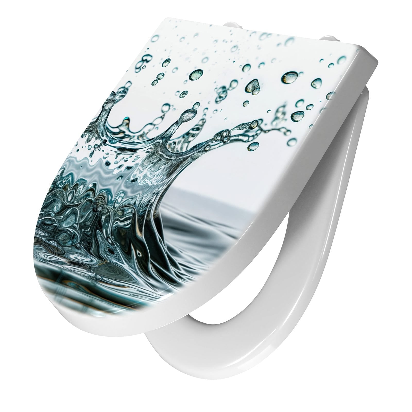 WC-Sitz mit Absenkautomatik Wassertropfen Splash