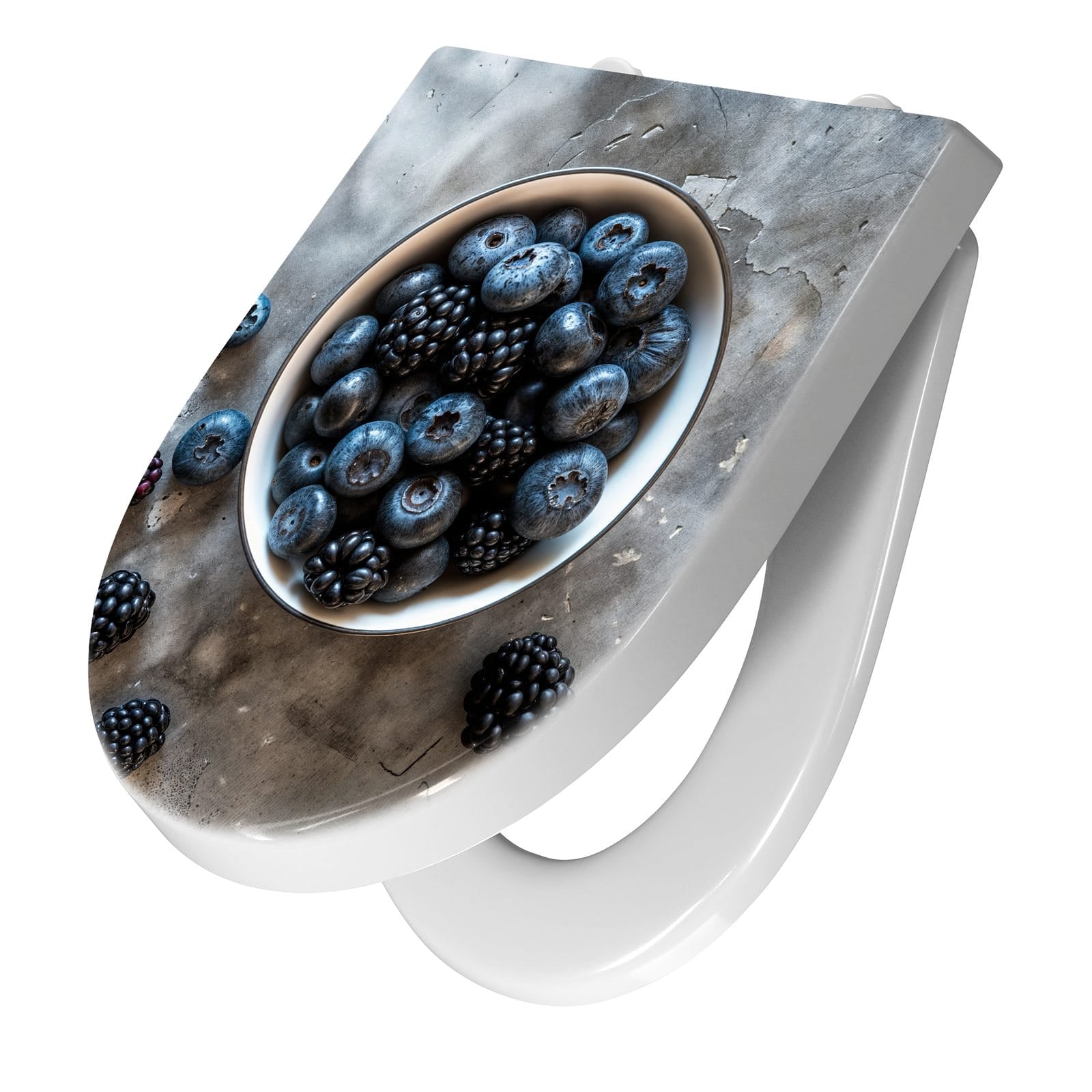 WC-Sitz mit Absenkautomatik Heidelbeeren Brombeeren