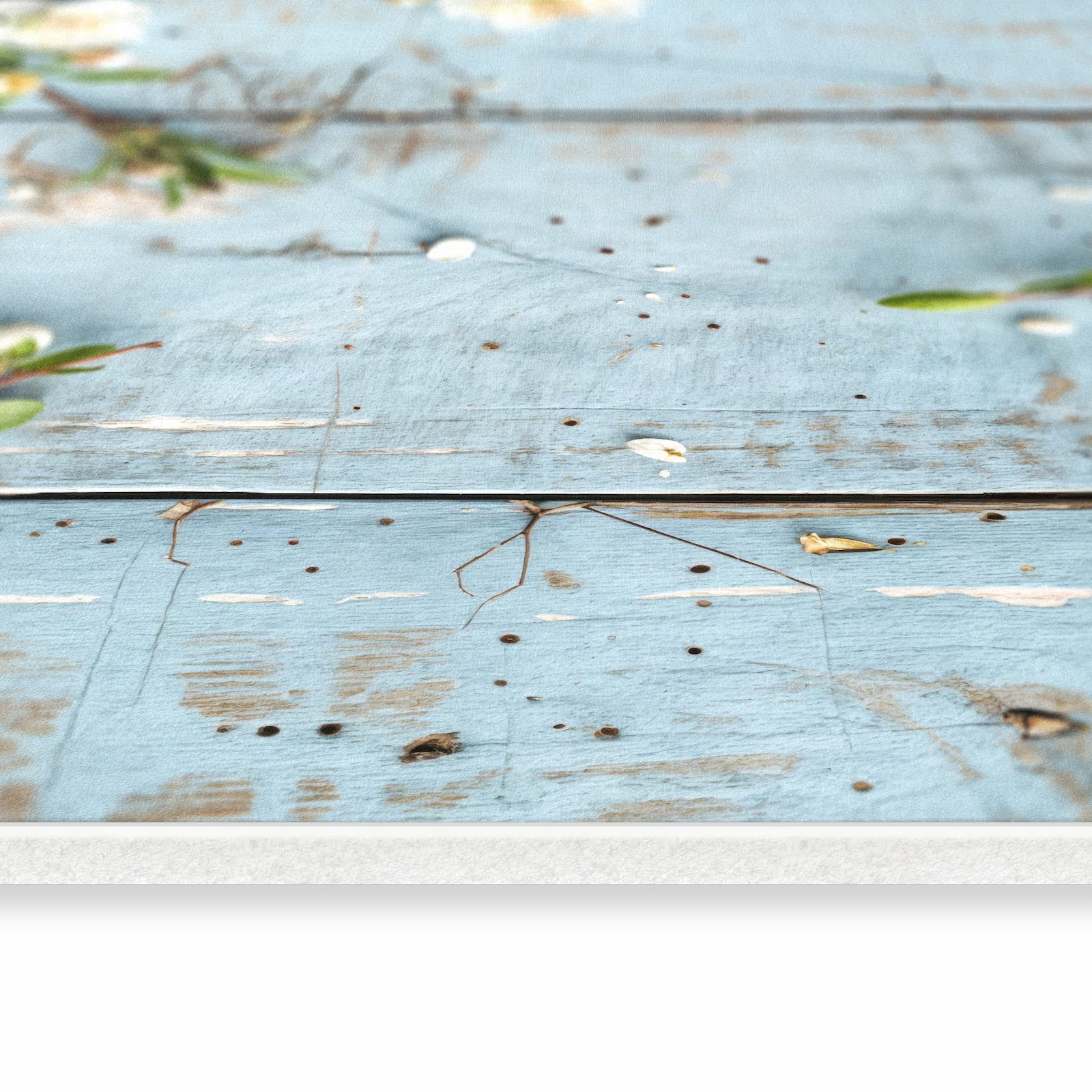 Formstabiler Küchenläufer mit Motiv Frühlingszweige in seitlicher Ansicht