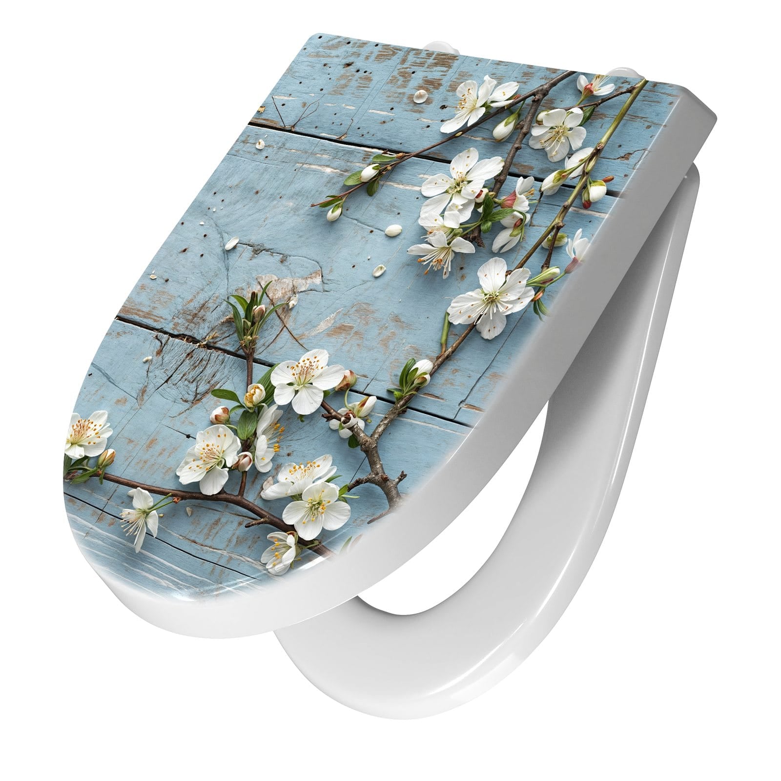 WC-Sitz mit Absenkautomatik Frühlingszweige