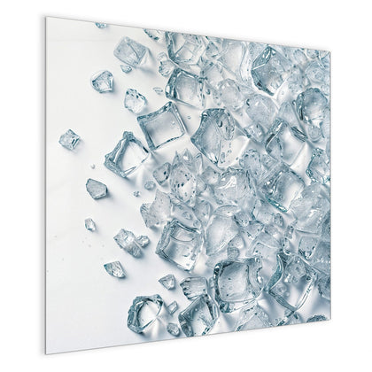 Magnettafel mit dem Motiv Verstreute Eiswürfel