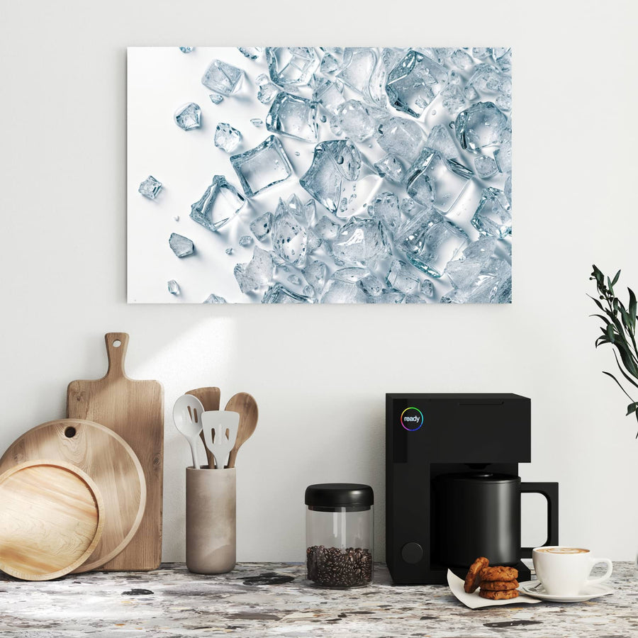 Maße Metall Magnettafel - Verstreute Eiswürfel
